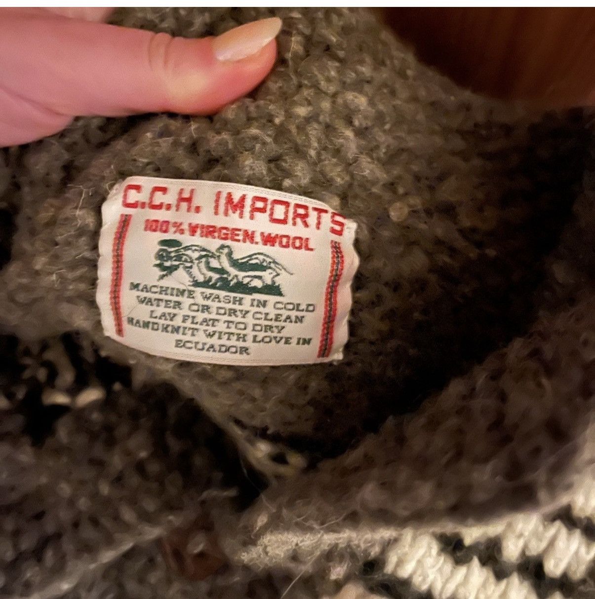 Other C.C.H Imports Geometric Knit V-neck Sweater Size US M / EU 48-50 / 2 - 3 Thumbnail