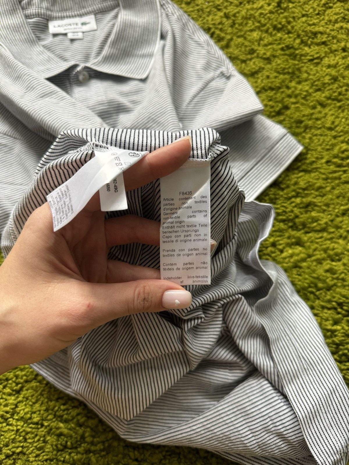 Designer × Lacoste 🐊 Lacoste striped polo t-shirt Size US M / EU 48-50 / 2 - 8 Thumbnail