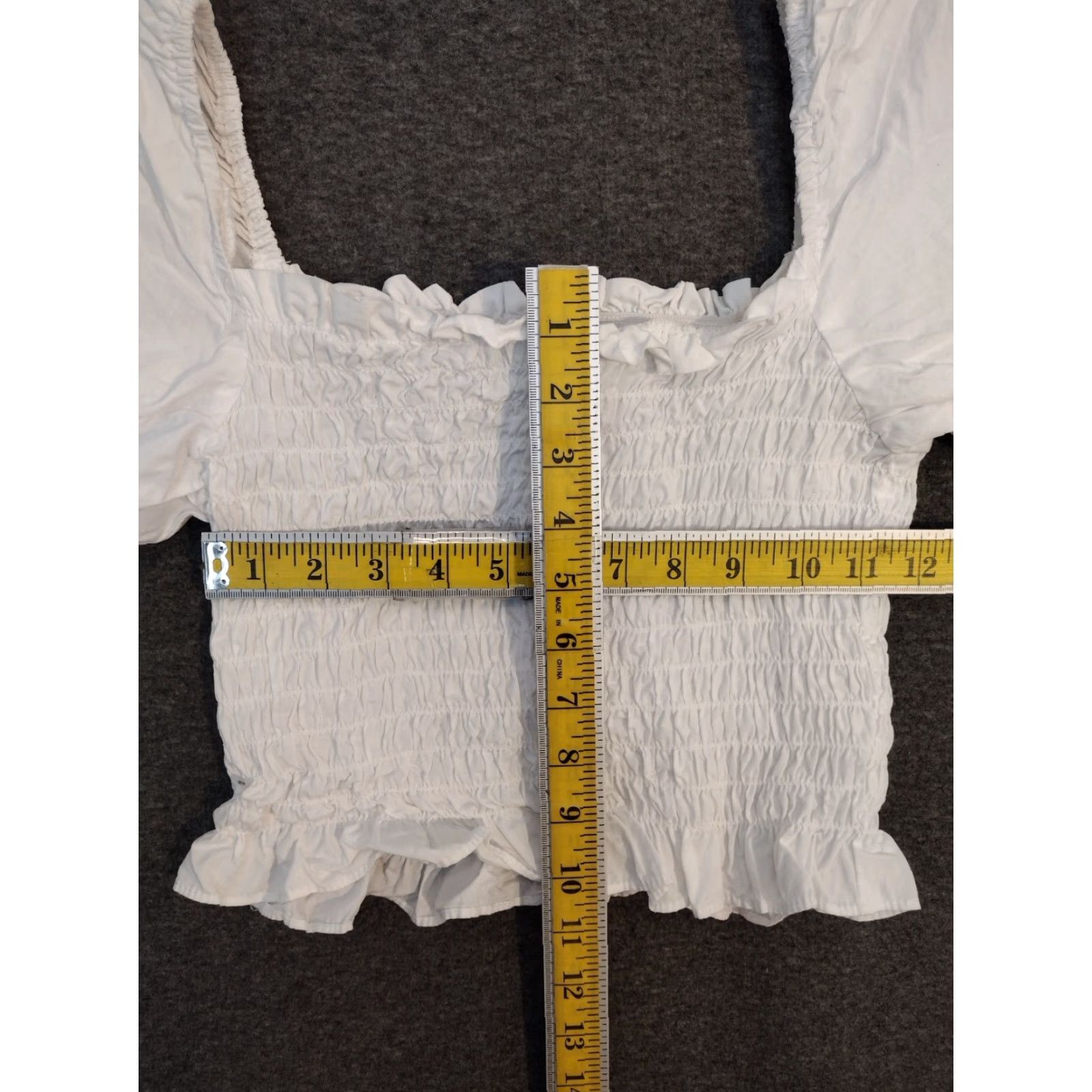 H&M Divided by H&M Women's White Puff Sleeve Crop Top Size Small Shirt Adult XS? No—Size Small. Womens Crop Top Puff Sleeve White Blouse 90s Style Size S / US 4 / IT 40 - 4 Thumbnail