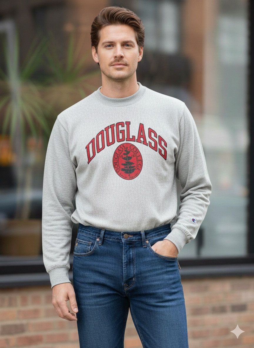 Champion Vintage Champion Reverse Weave Douglass College Sweatshirt Size US L / EU 52-54 / 3 - 2 Thumbnail