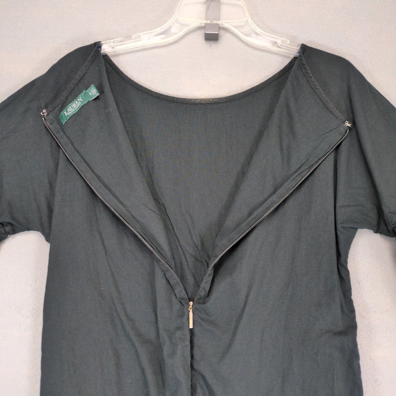 Ralph Lauren LRL Ralph Lauren Sz 10 Black Embroidered Roses Dress Size L / US 10 / IT 46 - 5 Thumbnail
