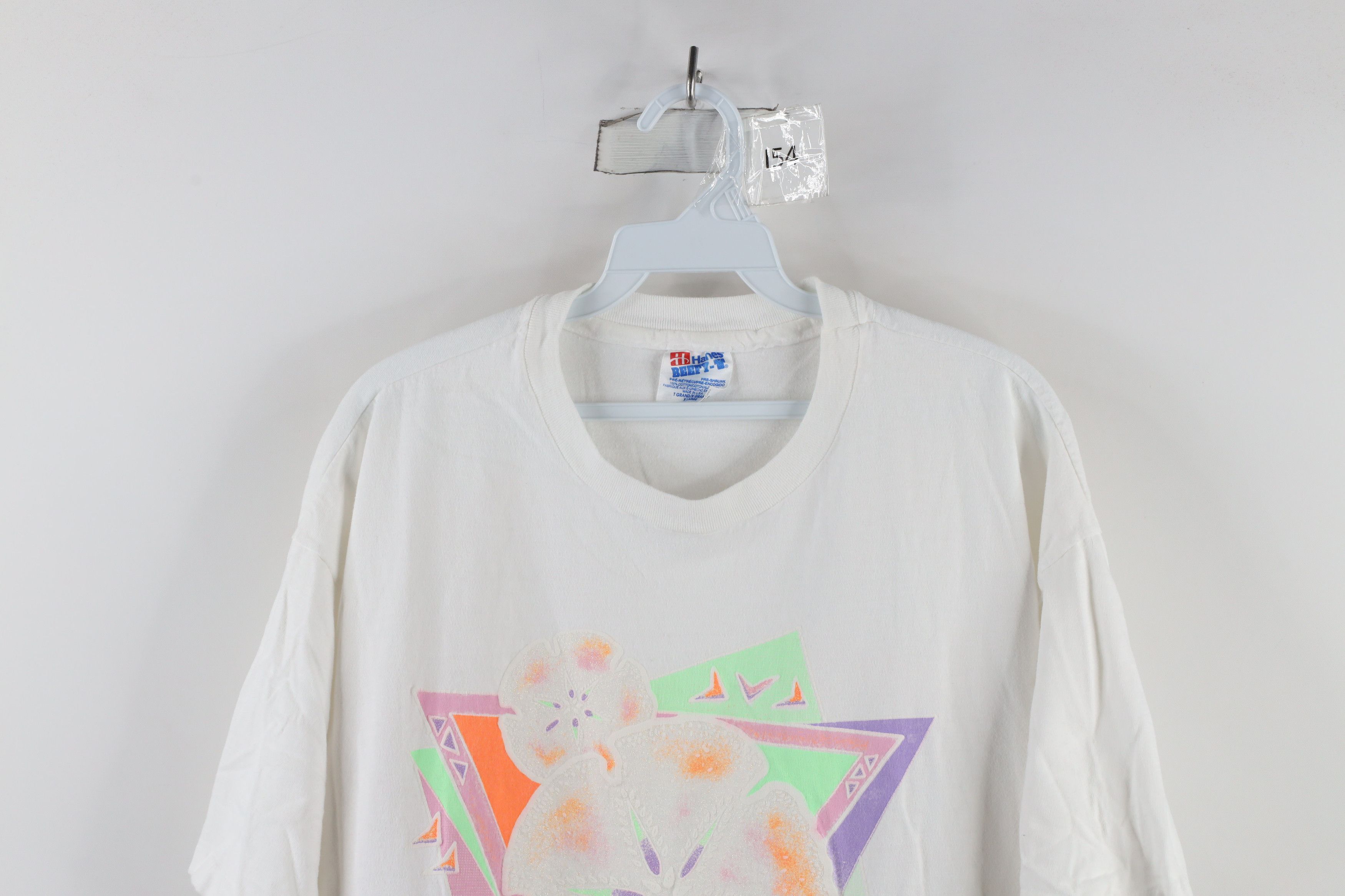 Vintage Vintage 90s Streetwear Sand Dollar Seashell T-Shirt USA Size XL / US 12-14 / IT 48-50 - 2 Thumbnail