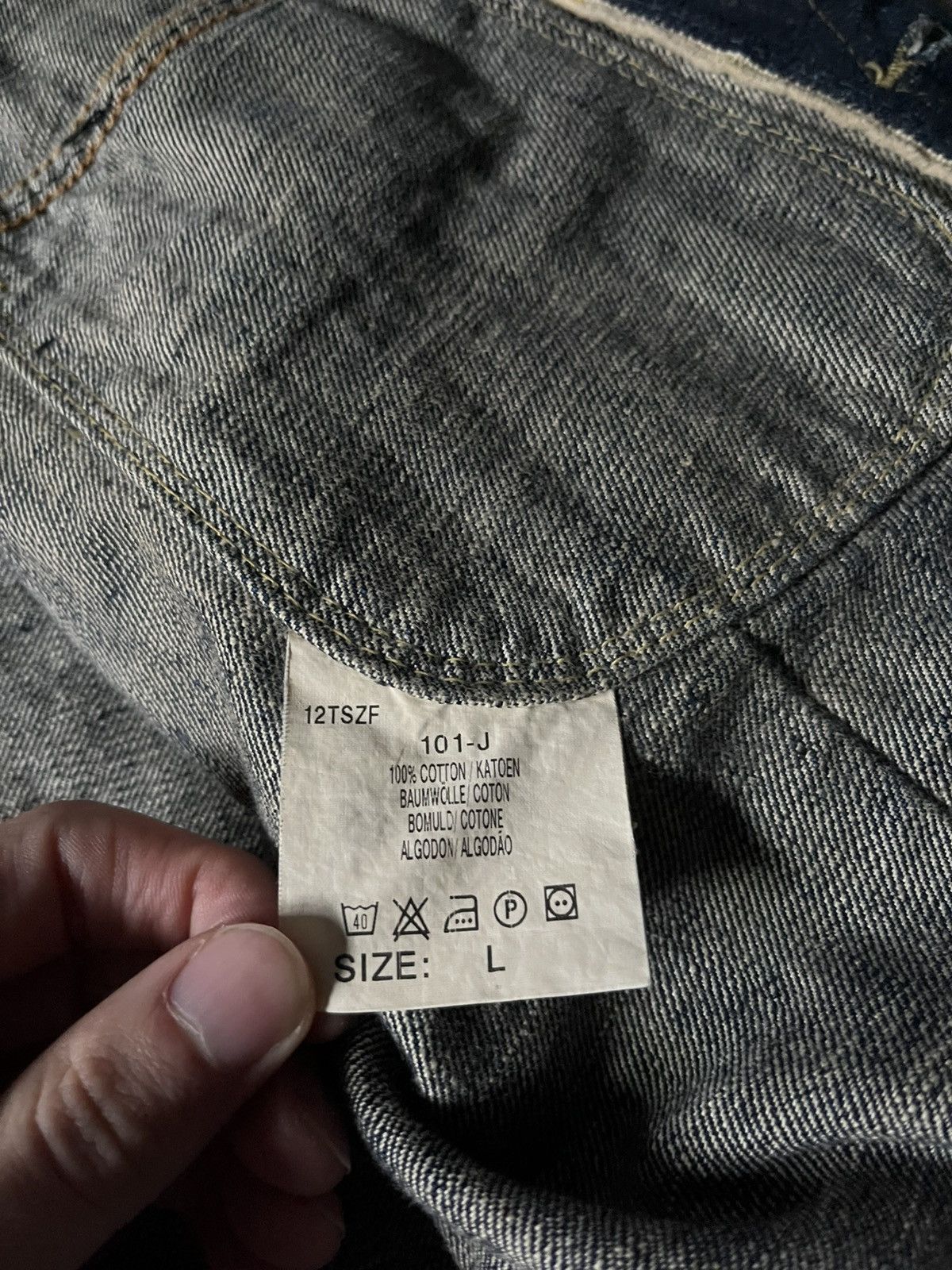 Lee Lee 100 J denim jacket navy very rare 70s Size US L / EU 52-54 / 3 - 16 Thumbnail