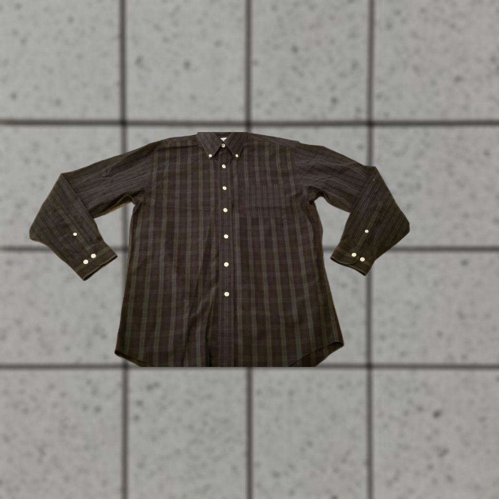 Brooks Brothers Brooks Brothers Dress Shirt Mens S Green Cotton Button Shirt Size 36R - 1 Thumbnail
