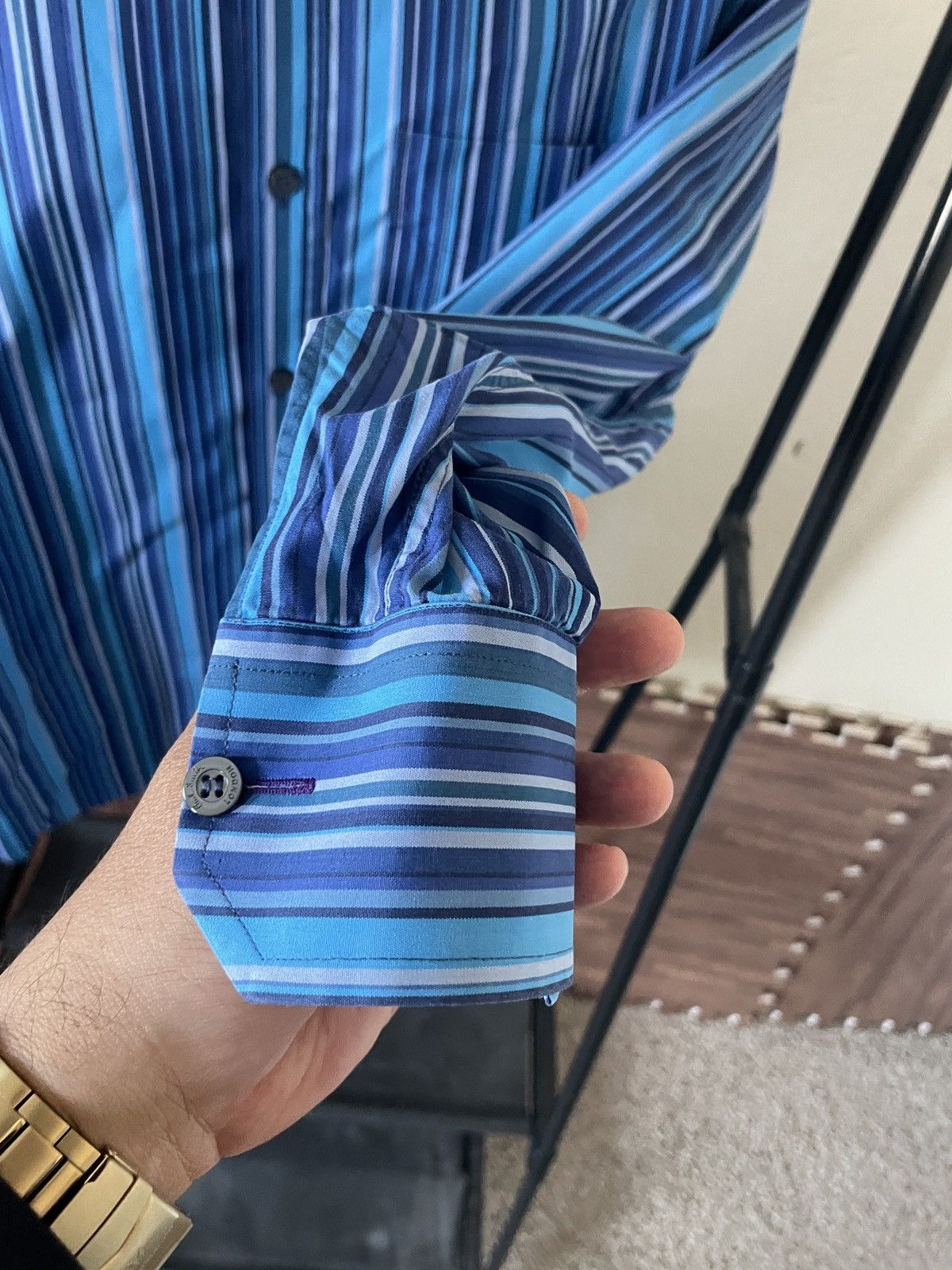 Paul Smith Striped Cotton Button Front shirt Size US M / EU 48-50 / 2 - 9 Thumbnail
