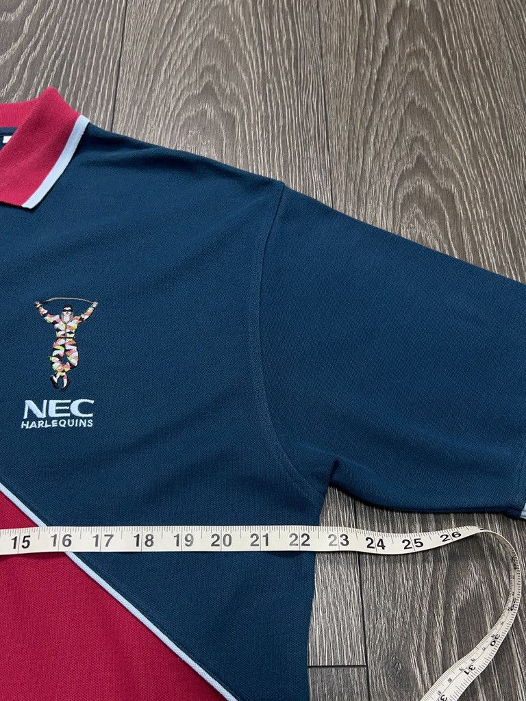 Other UK Rare Kooga Harlequins Rugby Union Polo Zip T Shirt Jersey Size US L / EU 52-54 / 3 - 6 Thumbnail