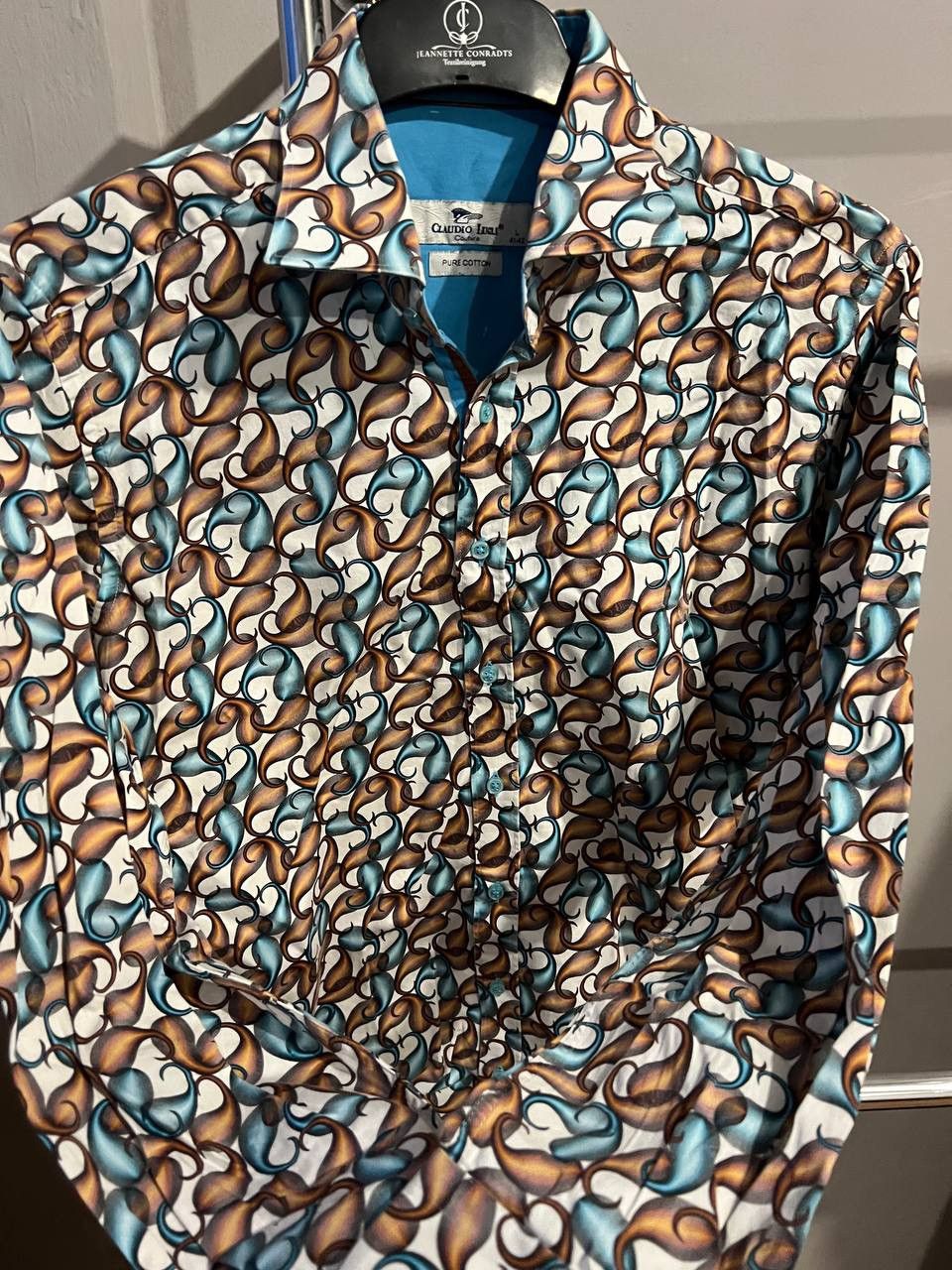 Other CLAUDIO LUGLI COUTURE ABSTRACT BUTTON RARE SHIRT SIZE L Size US L / EU 52-54 / 3 - 6 Thumbnail