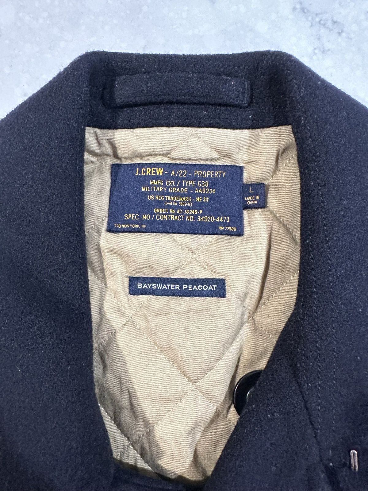 J.Crew J.Crew Bayswater Peacoat Size US L / EU 52-54 / 3 - 3 Thumbnail