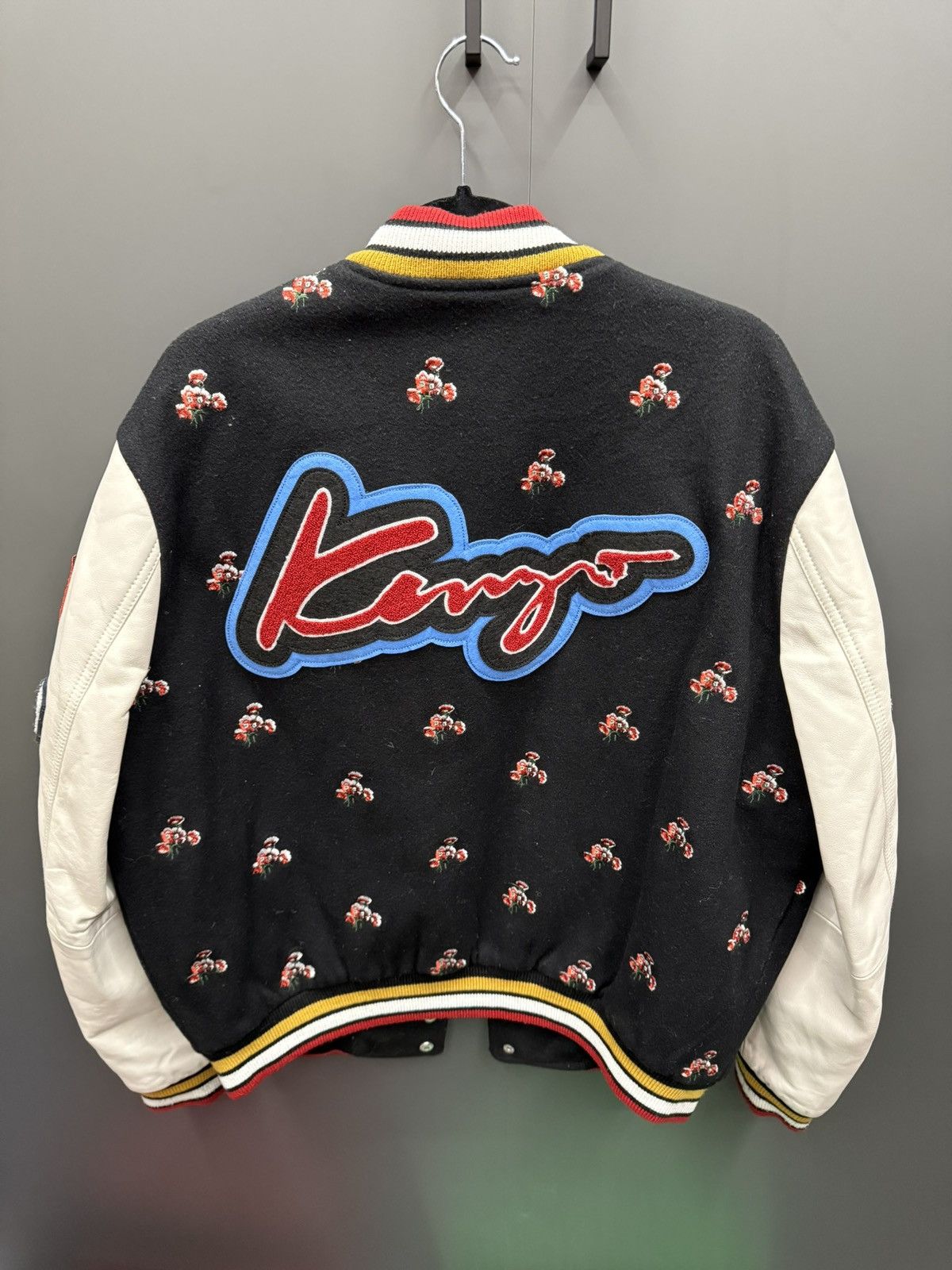 Kenzo Kenzo Multicolor Leather Tiger Varsity Jacket Size US M / EU 48-50 / 2 - 2 Thumbnail