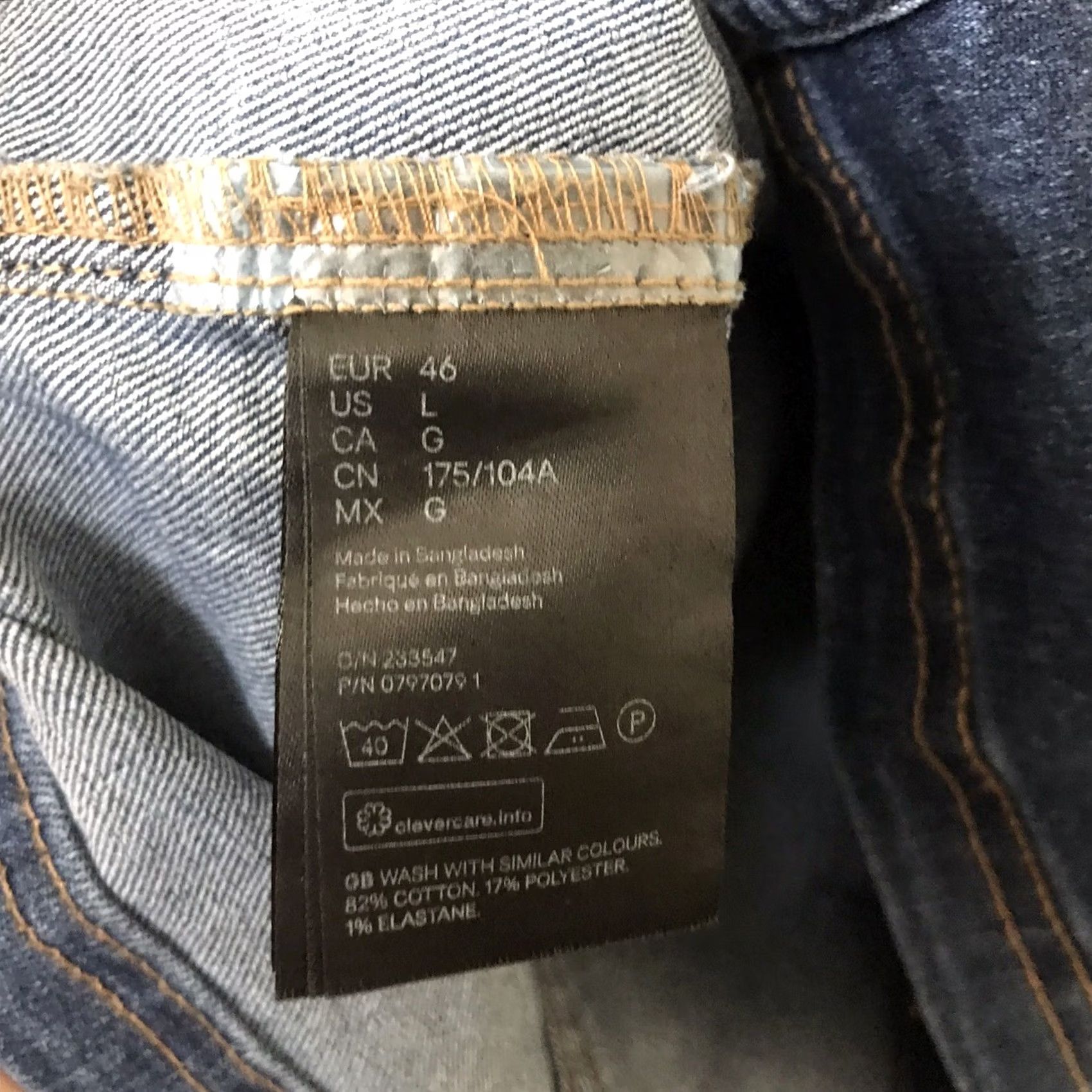 H&M VINTAGE (not applicable) H&M Dress Womens L Denim Blue Pockets Belted Button Up Knee Length Shirt? Size 36" / US 14 / IT 50 - 4 Thumbnail