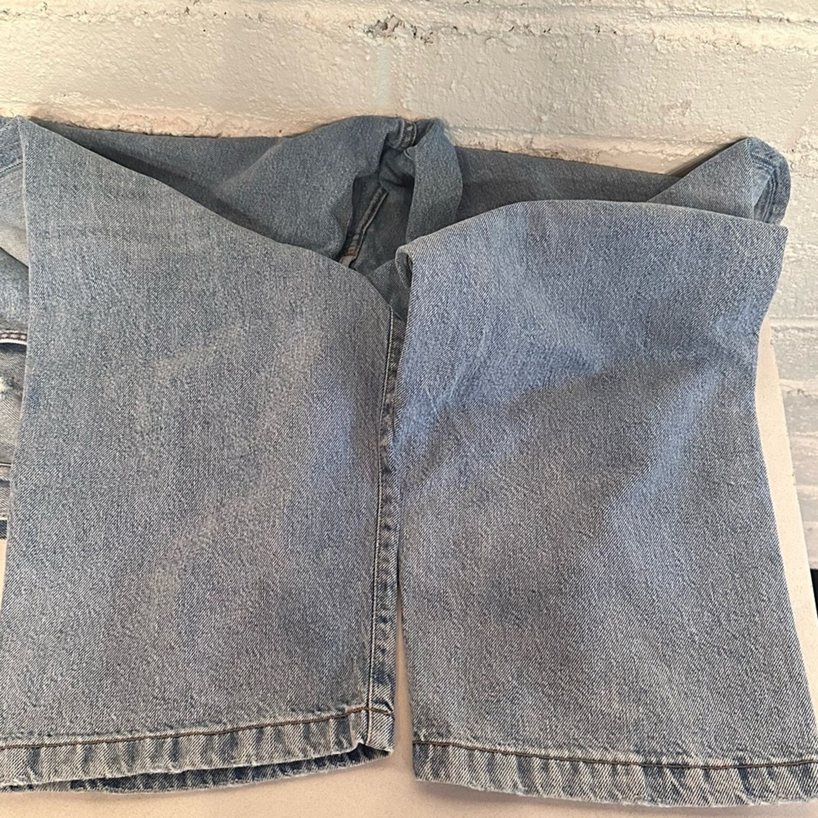 Acne Studios 1991 Toj Light Blue Trash Straight Denim Jeans Unisex Size US 32 / EU 48 - 10 Thumbnail