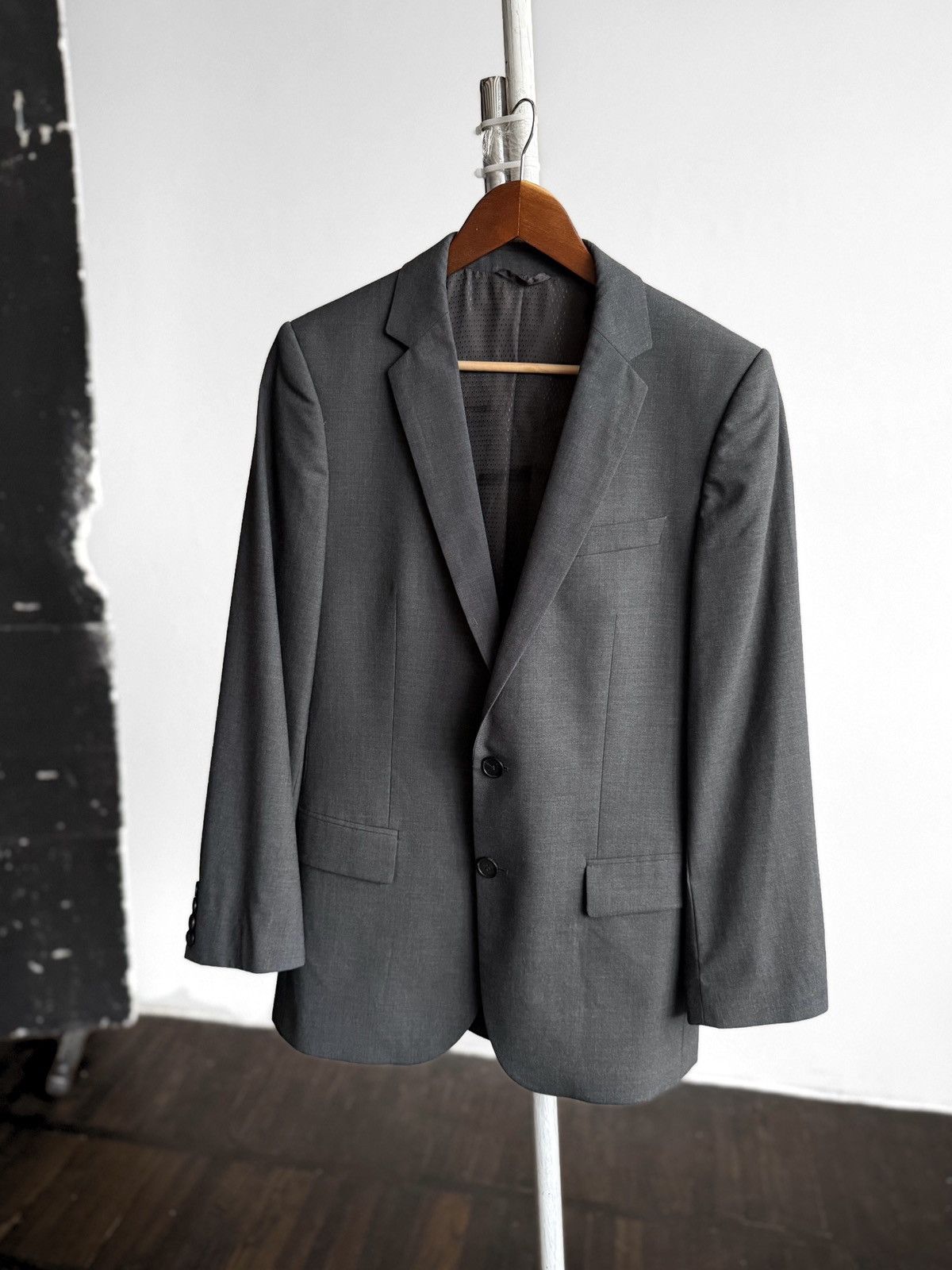 Hugo Boss HUGO Boss Mens Grey Blazer Suit Jacket Slim Fit Two Button Size 36R - 1 Thumbnail