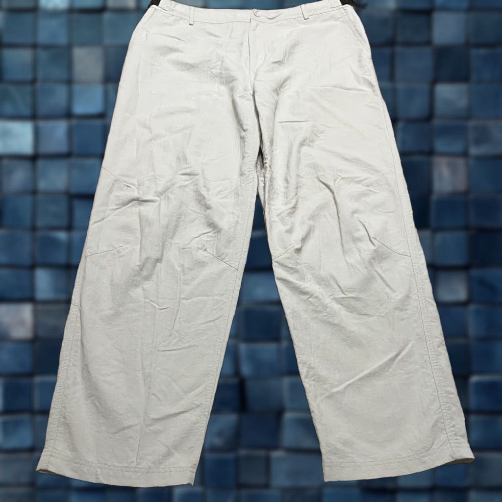 Vintage Riders Rail Riders Mens XL Pants Beige Relaxed Straight Chino Nylon Outdoor Casual Travel Pockets Logo Button Size US 36 / EU 52 - 1 Thumbnail