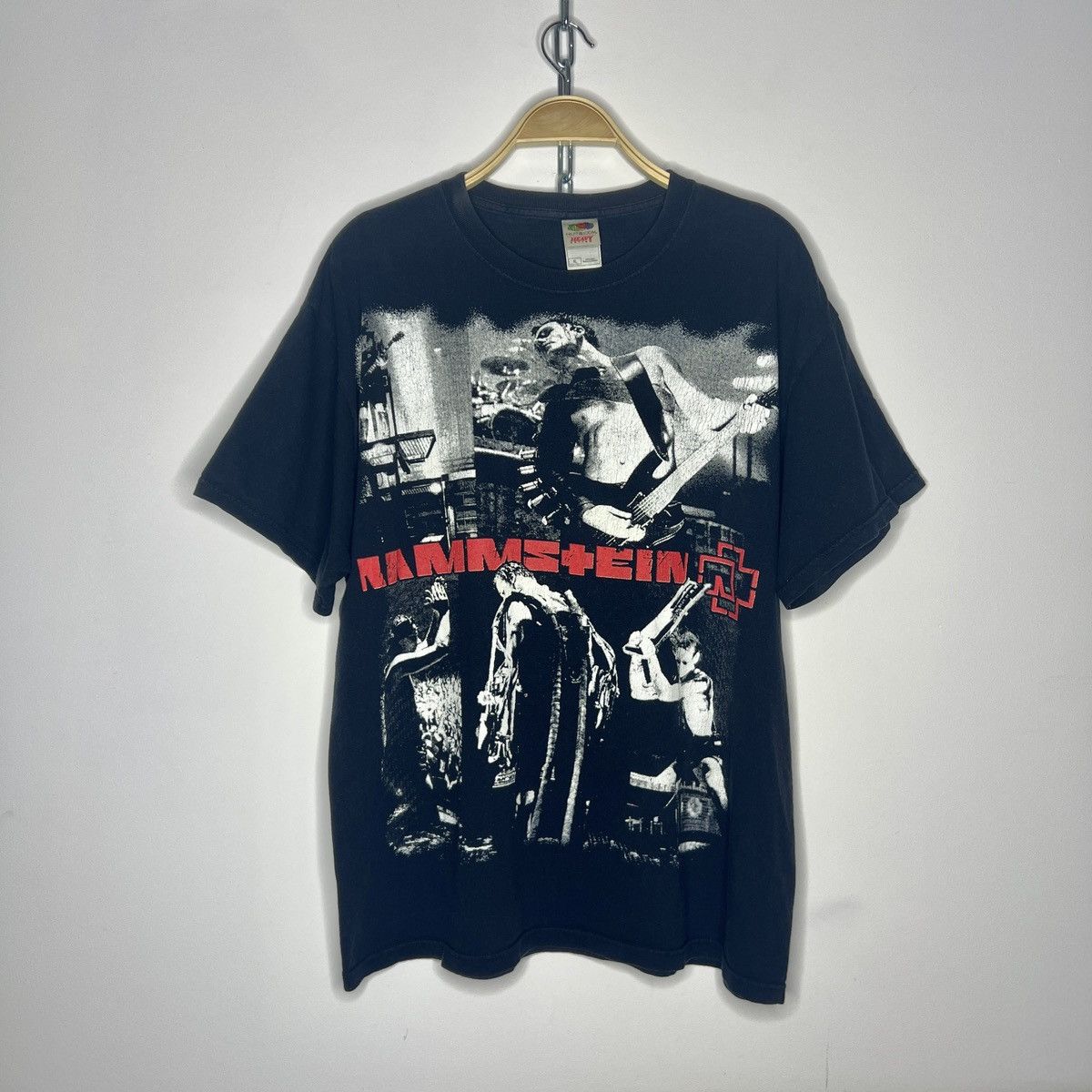 Band Tees × Vintage Vintage Rammstein Band Shirt Tee Rare Full Print Y2K 90s Size US XL / EU 56 / 4 - 1 Thumbnail
