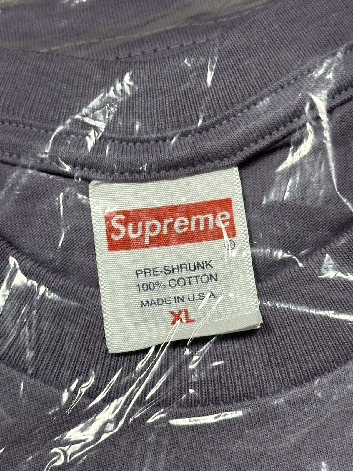 Supreme Supreme Stencil Tee - Dusty Purple - XL - FW23 Size US XL / EU 56 / 4 - 5 Thumbnail