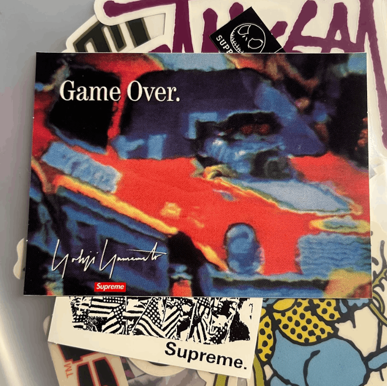 Supreme × Yohji Yamamoto Supreme X Yohji Yamamoto Game Over Sticker Size ONE SIZE - 2 Thumbnail