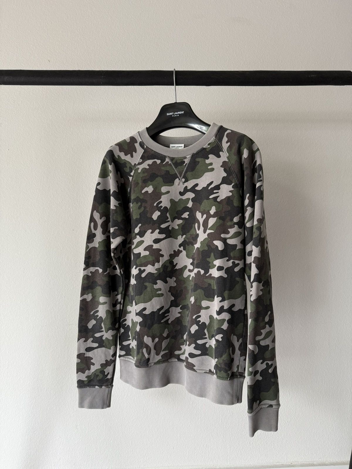 Saint Laurent Paris Saint Laurent Paris FW15 Camo Crewneck Size US XS / EU 42 / 0 - 2 Thumbnail