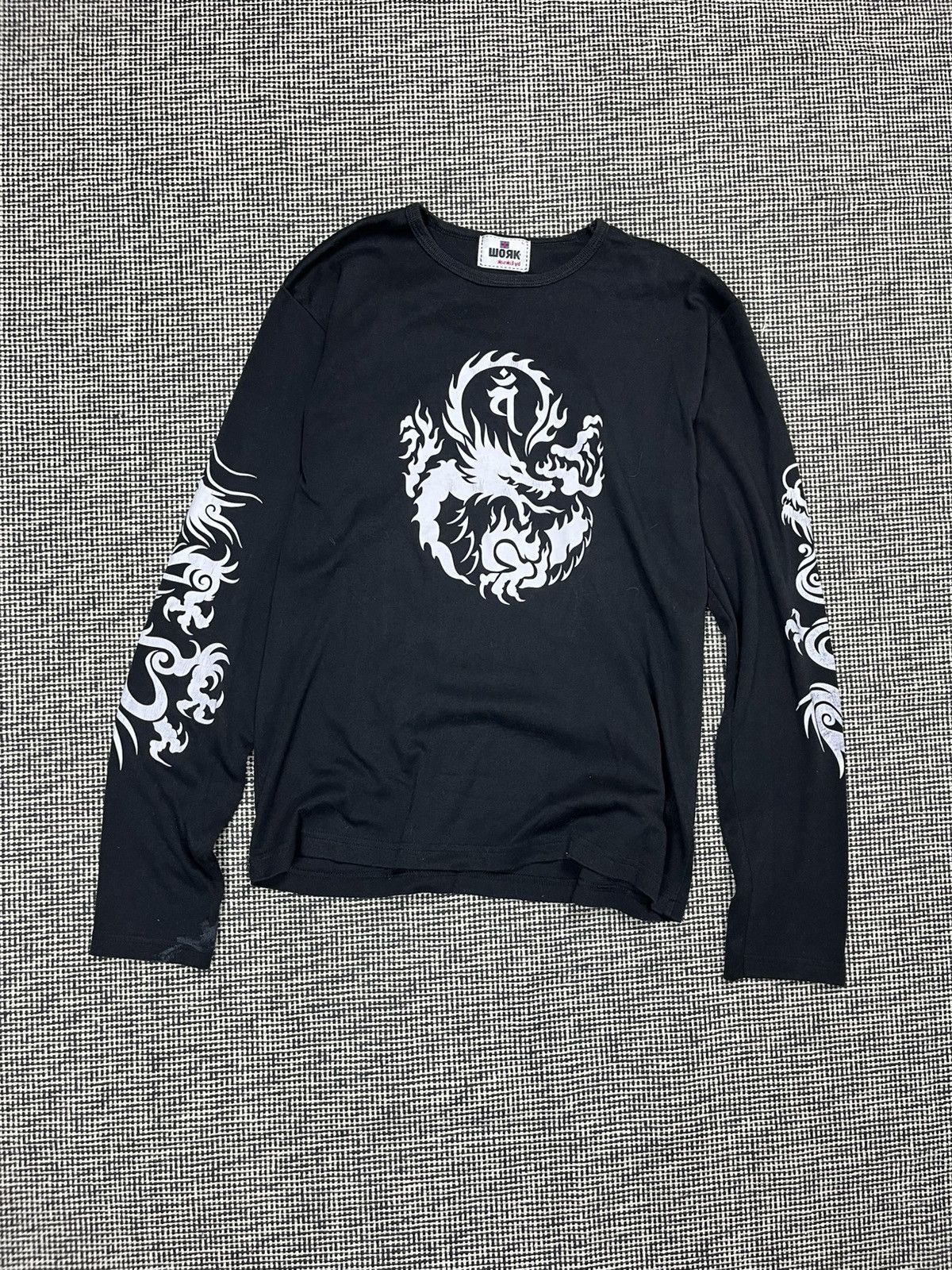 Japanese Brand × Vintage y2k dragon tribal long sleeve t-shirt rave gabber skate Size US L / EU 52-54 / 3 - 2 Thumbnail
