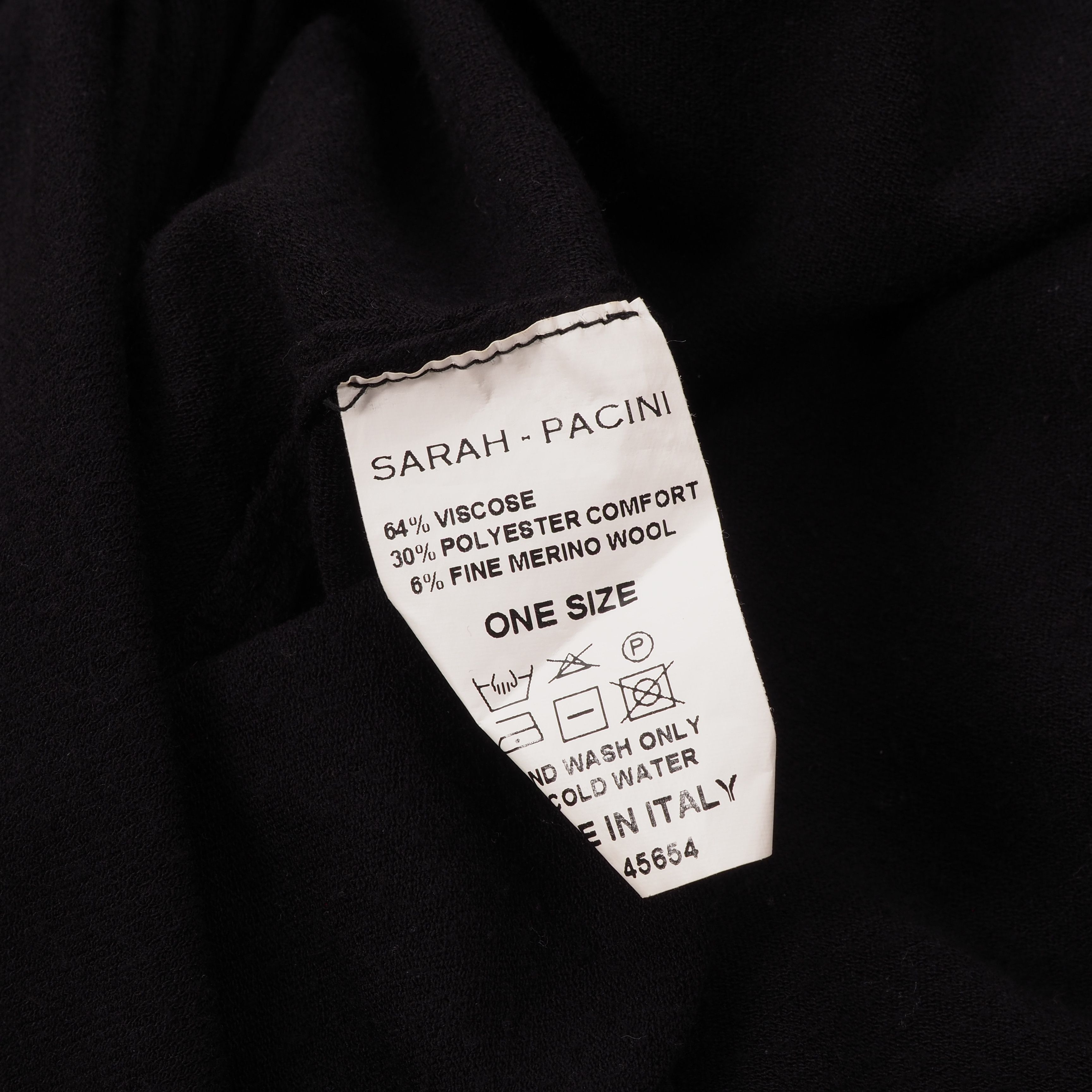 Sarah Pacini Sarah Pacini Women's Soft Black Blue Dress Size ONE SIZE - 5 Thumbnail