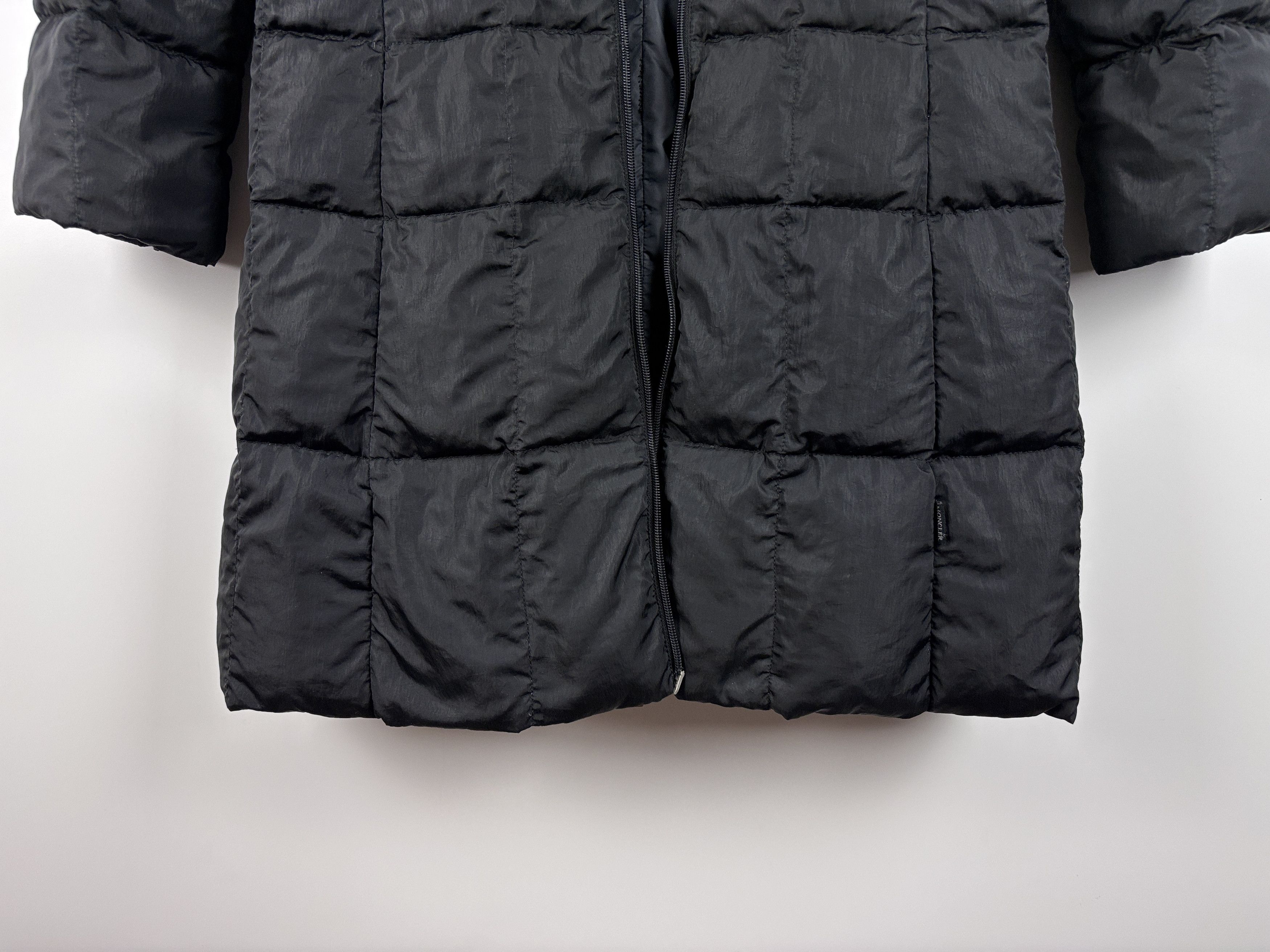Moncler × Vintage 90s Moncler Goose Down Long Jacket Coat Womens Black Size 1 Size S / US 4 / IT 40 - 4 Thumbnail