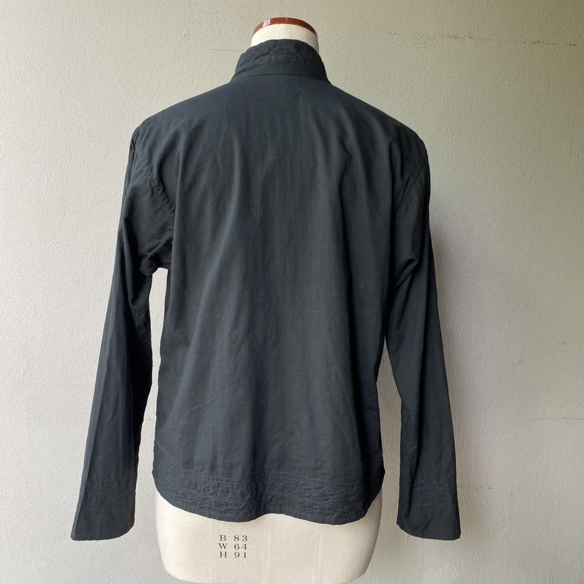 Issey Miyake Haath Dark Teal Embroidered Mandarin Shirt Size XS / US 0-2 / IT 36-38 - 5 Thumbnail