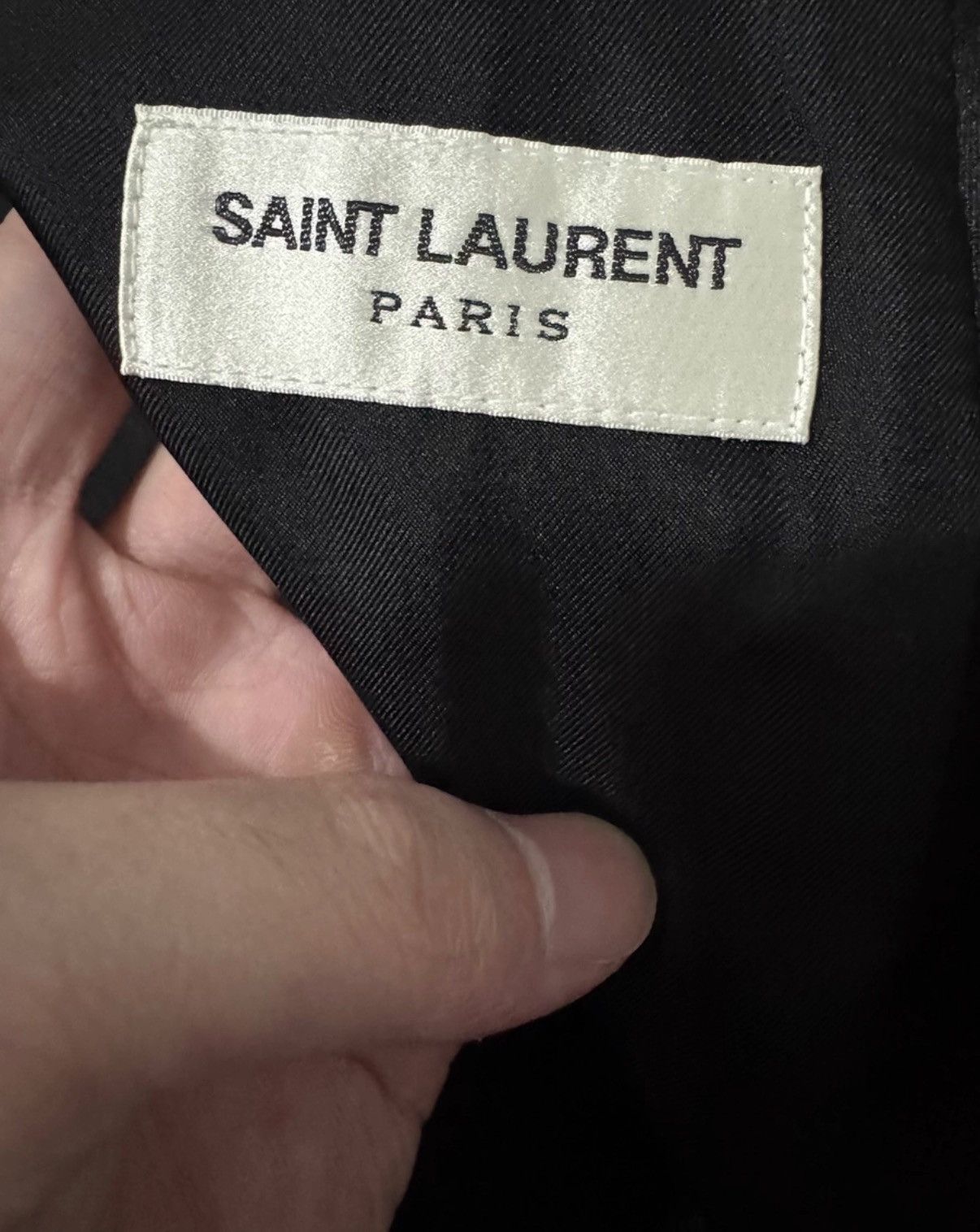 Saint Laurent Paris SLP 18SS Satin Shawl Collar Tone-on-Tone Le Smoking Blazer Size US M / EU 48-50 / 2 - 8 Thumbnail