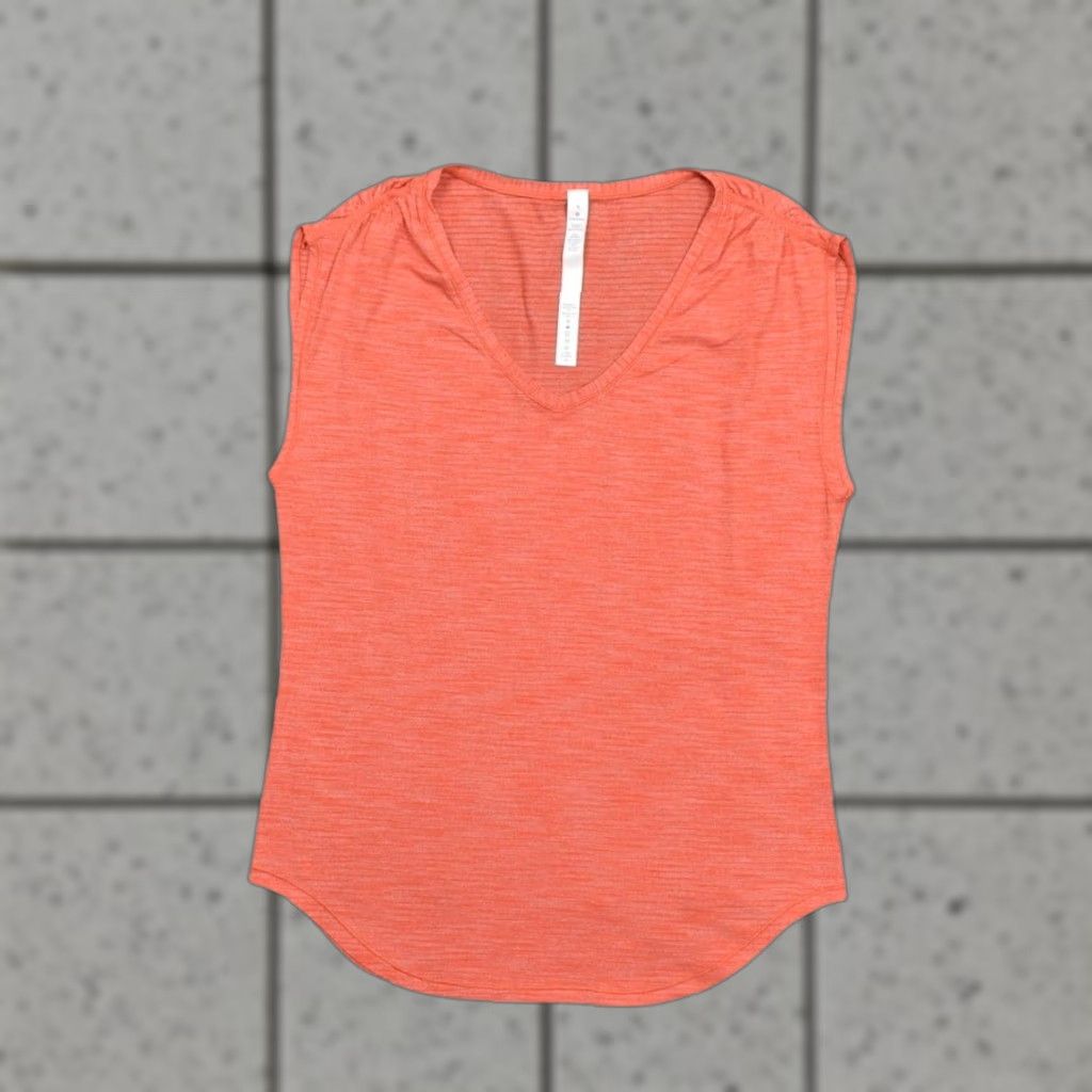 Lululemon Lululemon Red Nylon T-Shirt Size 4 Women Regular T-Shirt, Red, Nylon, 4, Pre-Owned - Excellent Condition, Sweat Times Gym Run, Women’s Clothing Tops Size S / US 4 / IT 40 - 1 Thumbnail