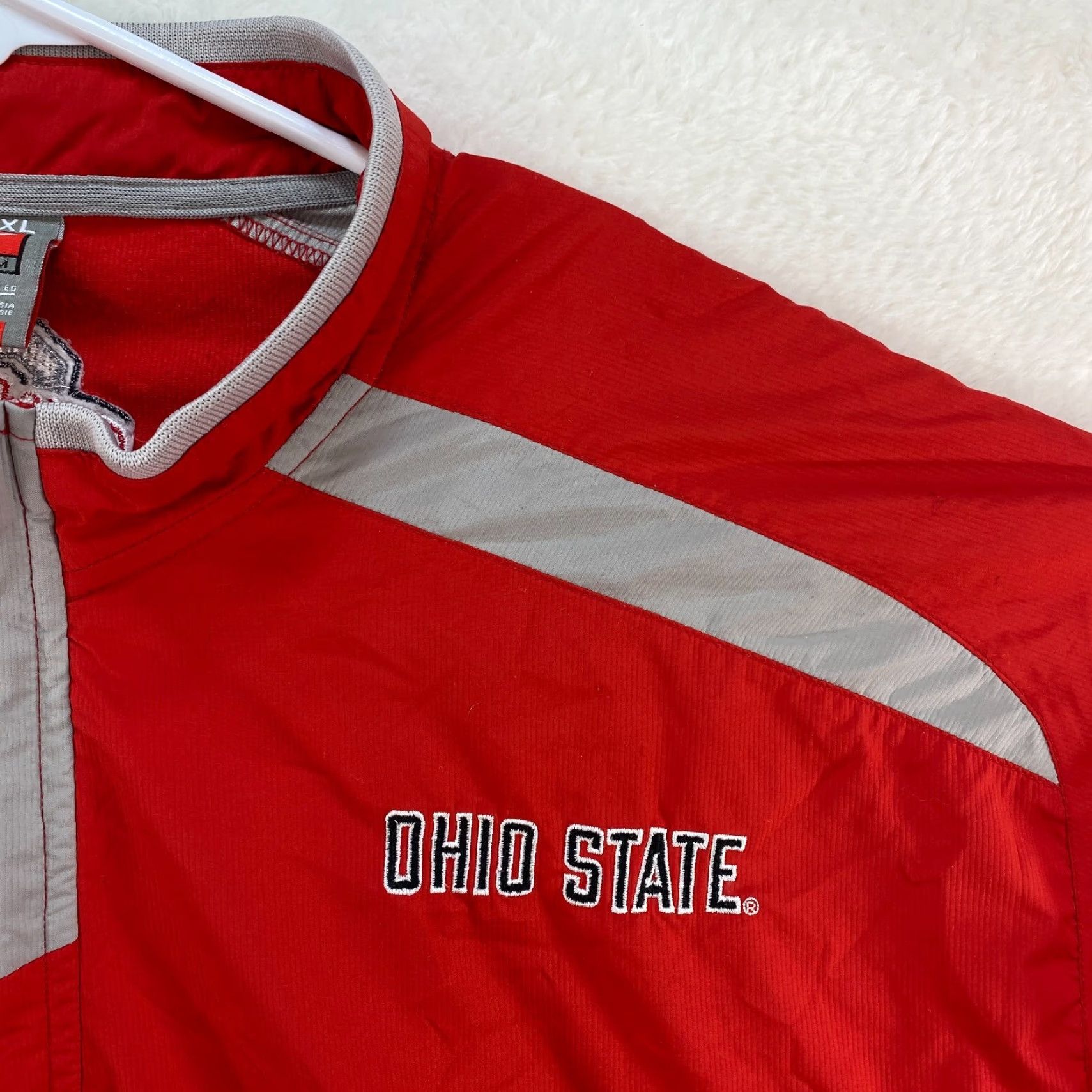 Nike VINTAGE Ohio State Buckeyes Jacket XL Red Pullover Windbreaker 1/4 Zip Nike Storm Fit Size US XL / EU 56 / 4 - 4 Thumbnail