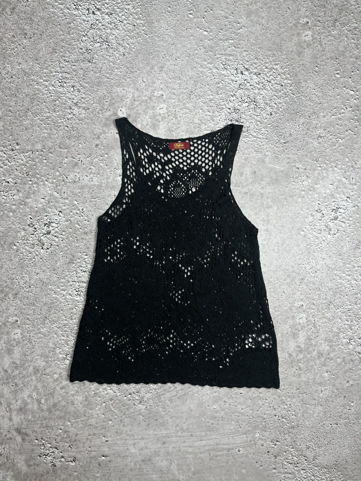 Other Buffalo London Y2K Knit Mesh Tank Top Black Semi Sheer M Size M / US 6-8 / IT 42-44 - 1 Thumbnail