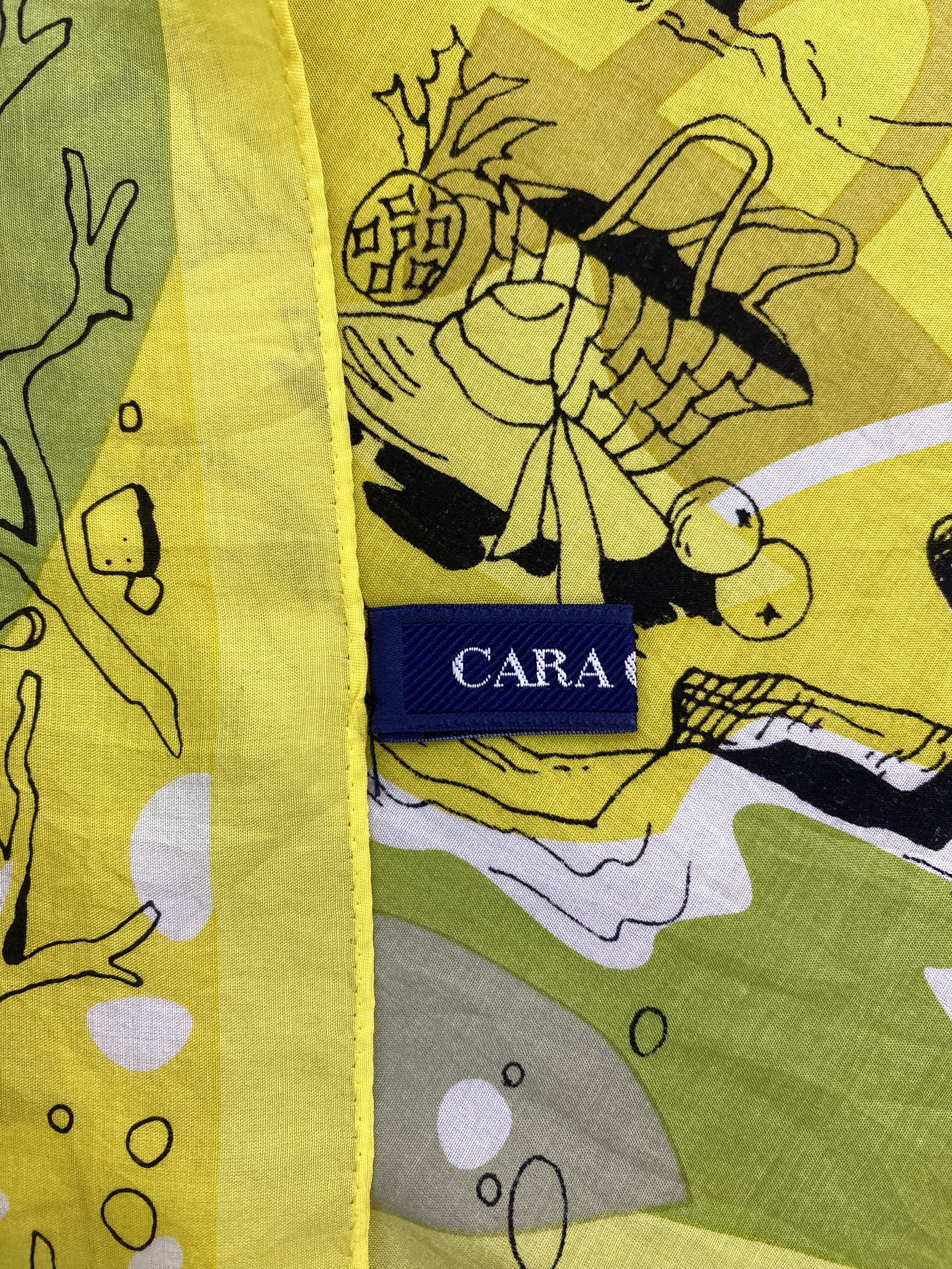 Japanese Brand Vintage Japanese Brand Deep Ocean Silk Scarf SN0134 Size ONE SIZE - 5 Thumbnail