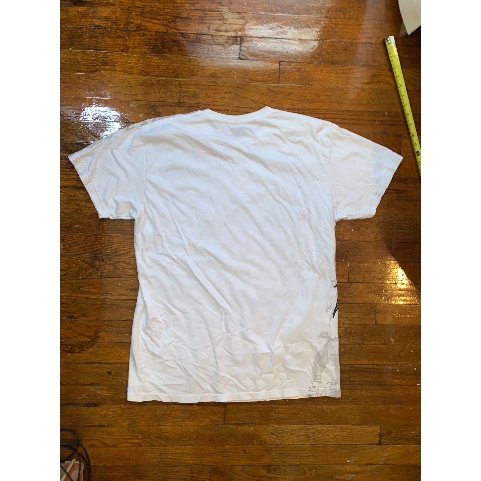 Carbon Carbon Angel Wings Skull Tee XL Gothic Biker Graphic Shirt Size US XL / EU 56 / 4 - 7 Thumbnail