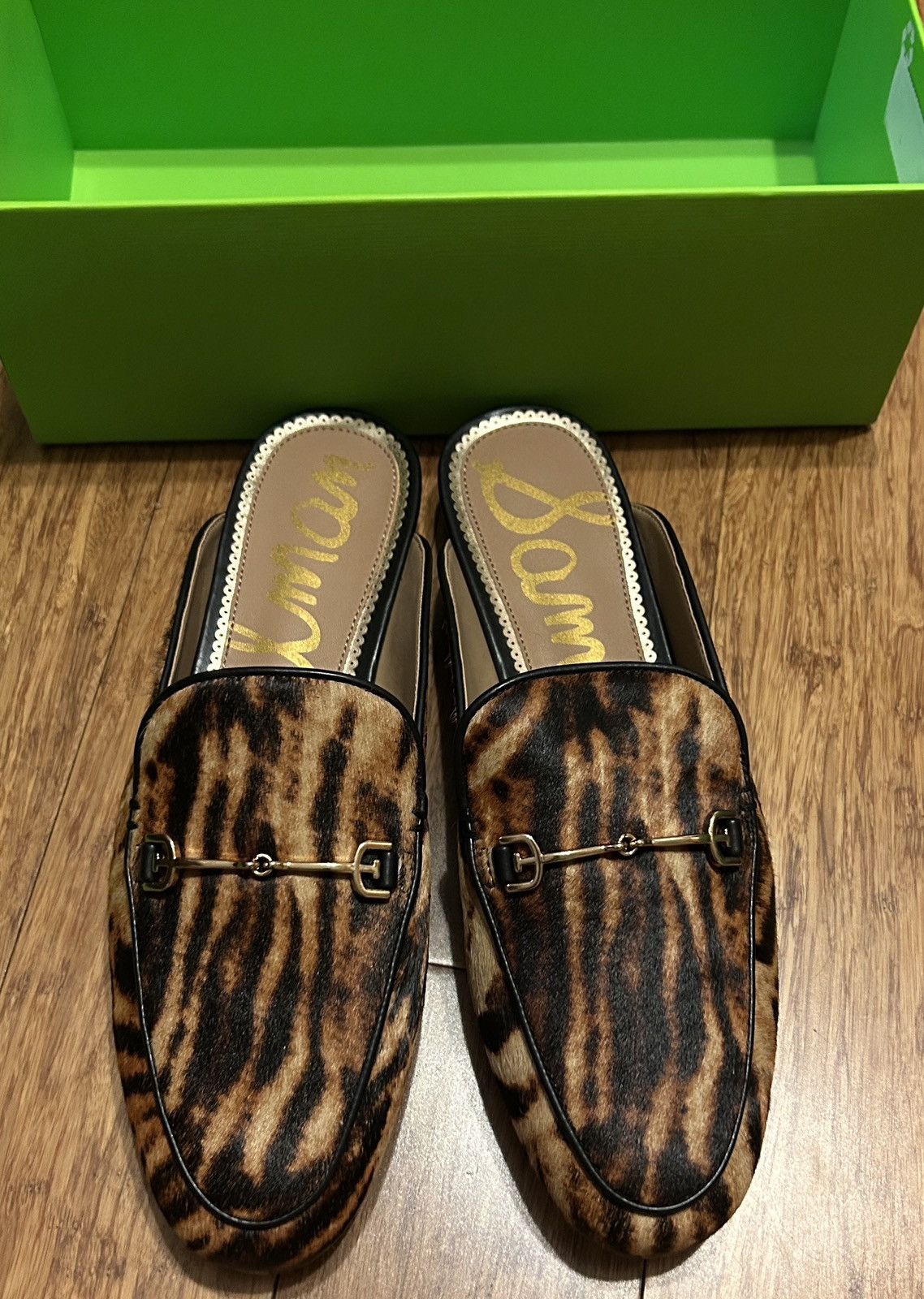 Sam Edelman Sam Edelman Linnie Mules Brown Leopard Real Fur Dyed Size US 8.5 / IT 38.5 - 3 Thumbnail