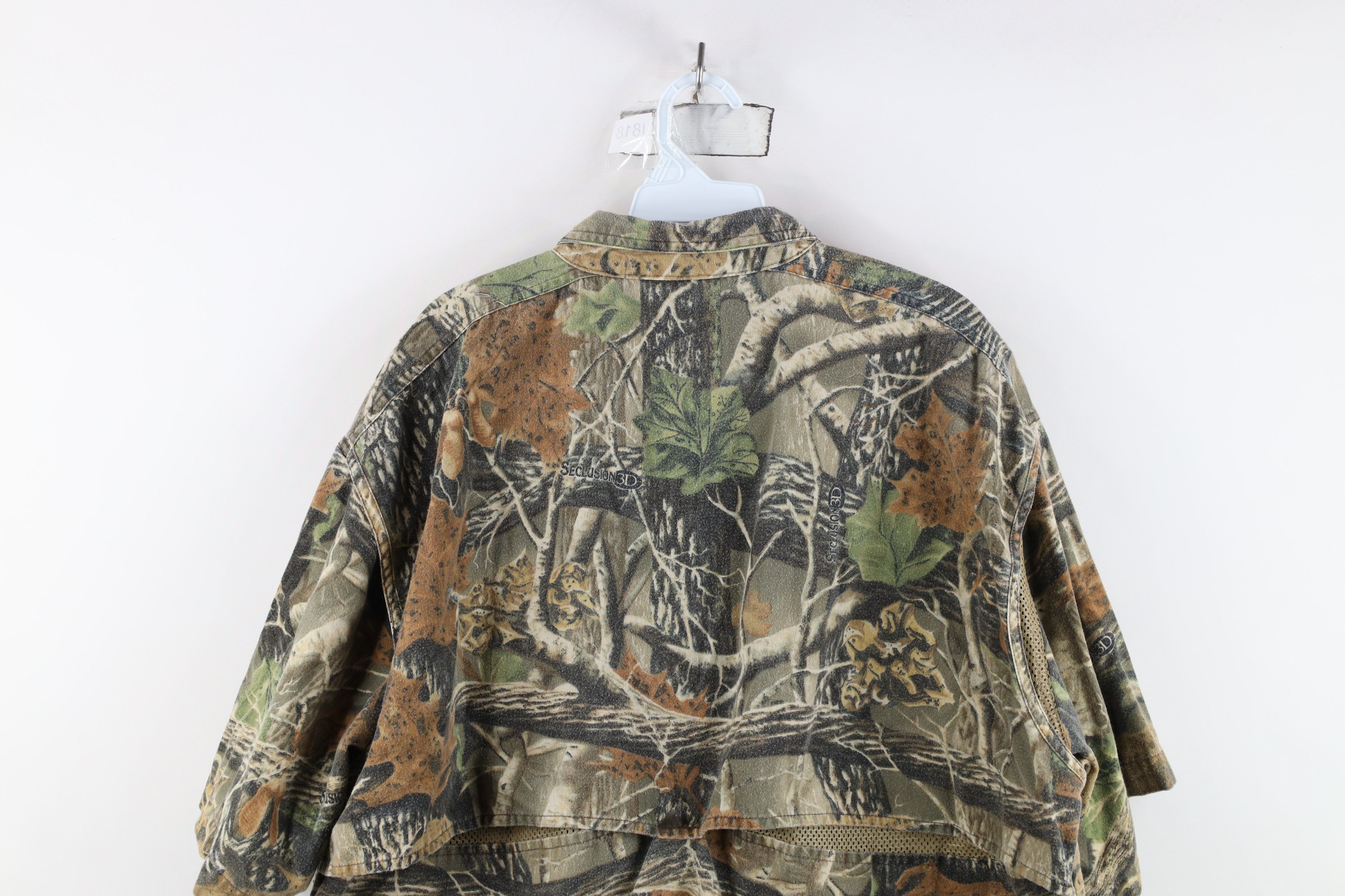 Cabelas Vintage Cabelas NWTF Camouflage Chamois Cloth Button Shirt Size US XL / EU 56 / 4 - 13 Thumbnail