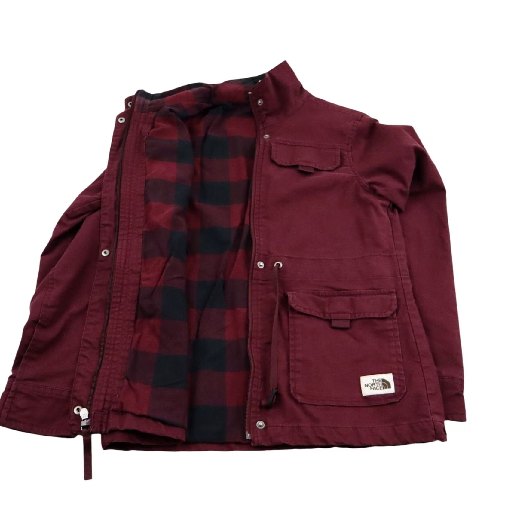 The North Face The North Face Urban Utility Jacket Womens XS Chore Canvas Plaid Lined Full Zip Wind-Resistant Pockets Inner Size XS / US 0-2 / IT 36-38 - 2 Thumbnail