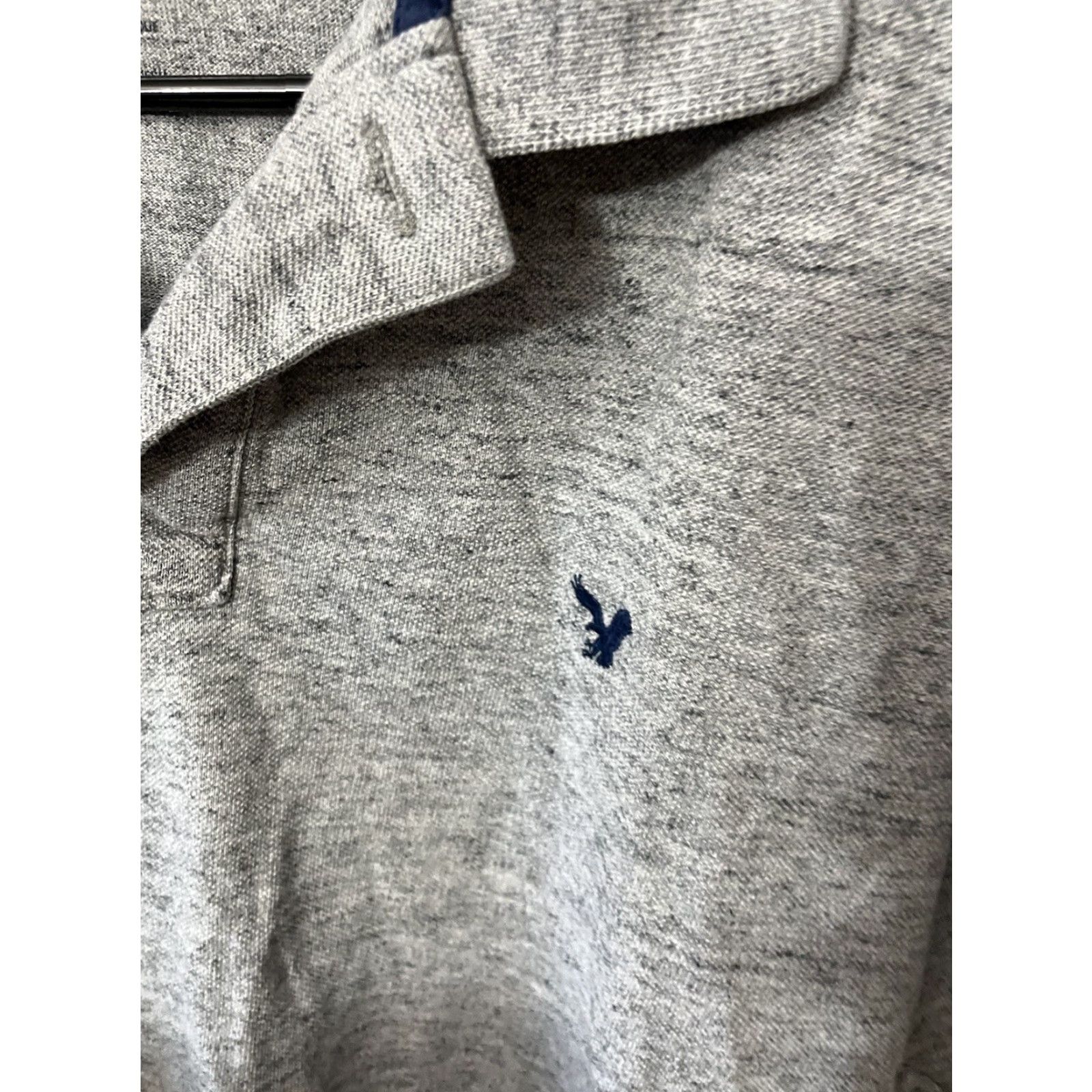 American Eagle Outfitters American Eagle Outfitters Polo Shirt Gray Large Embroidered Logo Mens Size US L / EU 52-54 / 3 - 4 Thumbnail
