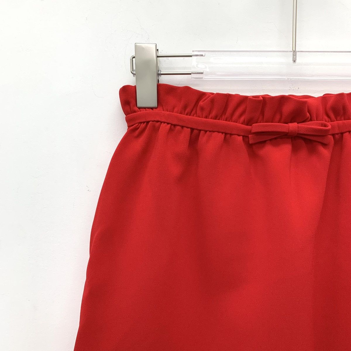 Miu Miu Miu Miu Red Bow Trim Casual Mini Skirt K26WX Size 27" / US 4 / IT 40 - 3 Thumbnail