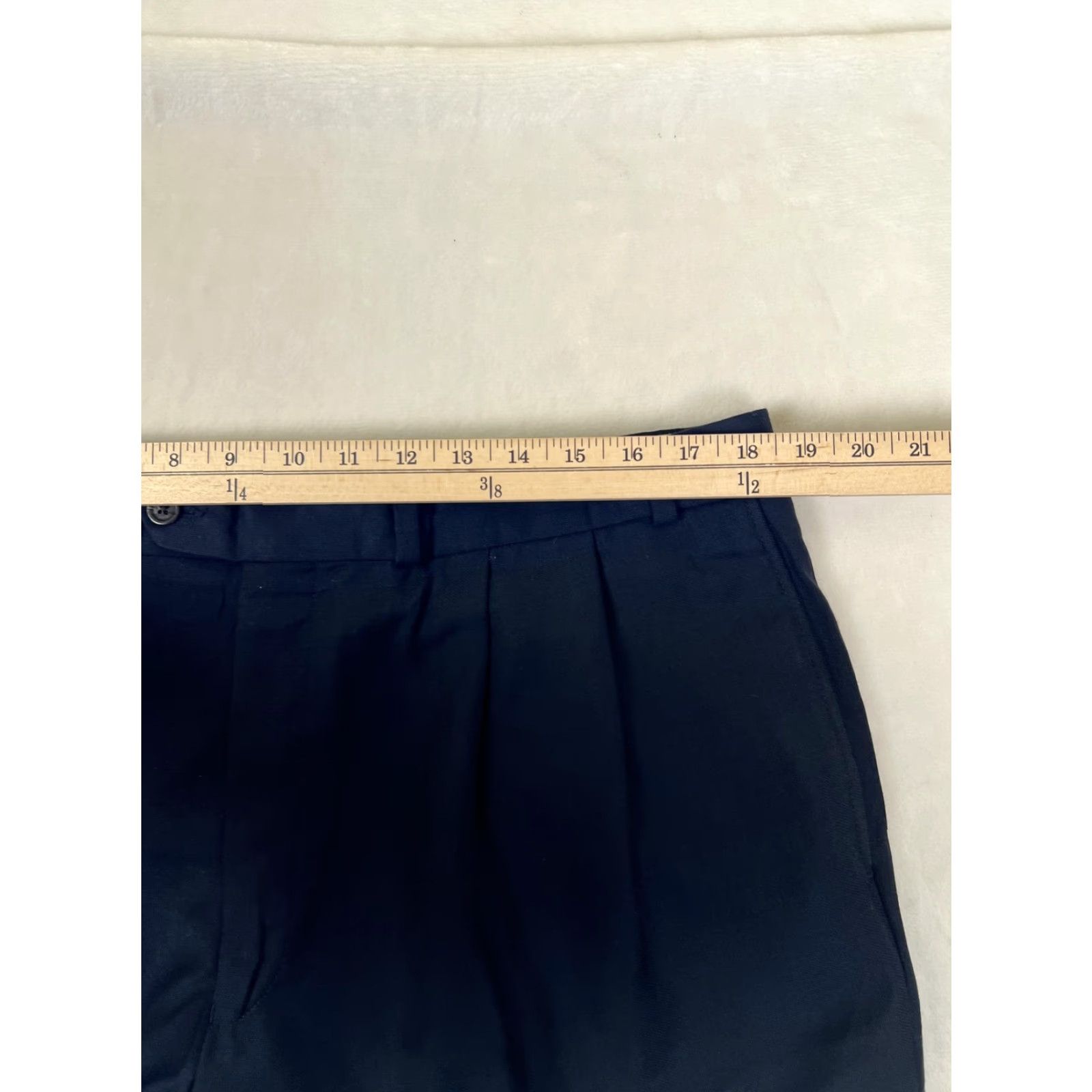 Ralph Lauren VINTAGE Lauren Ralph Lauren Pants Mens 36x30 Blue Wool Pleated Cuffed Dress Pants Mens Blue Wool Flannel Dress Pants Size US 36 / EU 52 - 3 Thumbnail