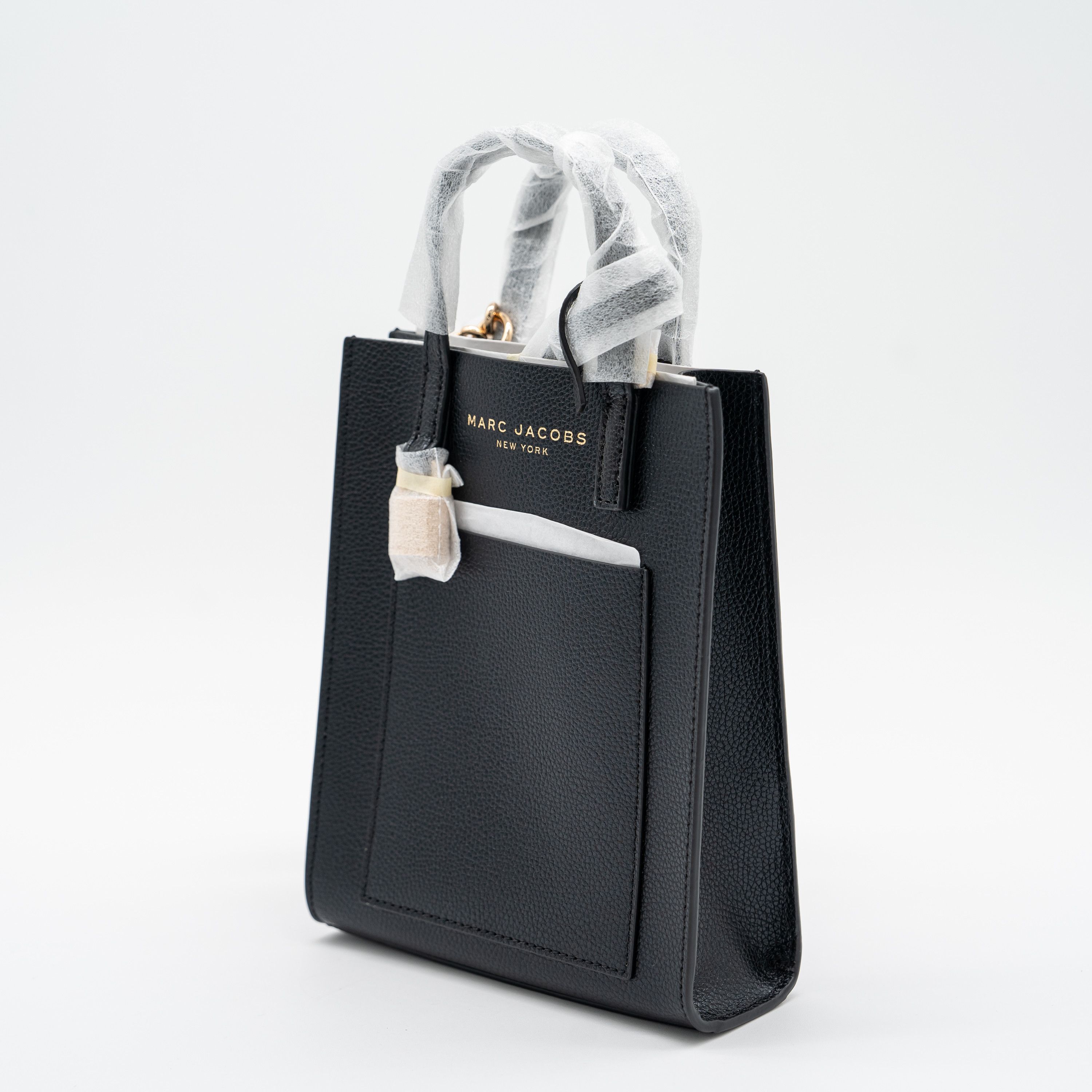 Marc Jacobs Marc Jacobs Mini Micro Grind Black Tote Bag Leather Size ONE SIZE - 3 Thumbnail