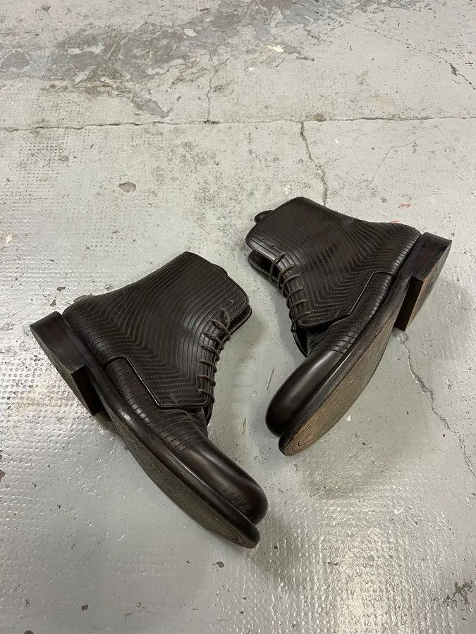 Dirk Bikkembergs Dirk Bikkembergs Brown Leather Lined Ankle Boots Size US 8.5 / EU 41-42 - 2 Thumbnail
