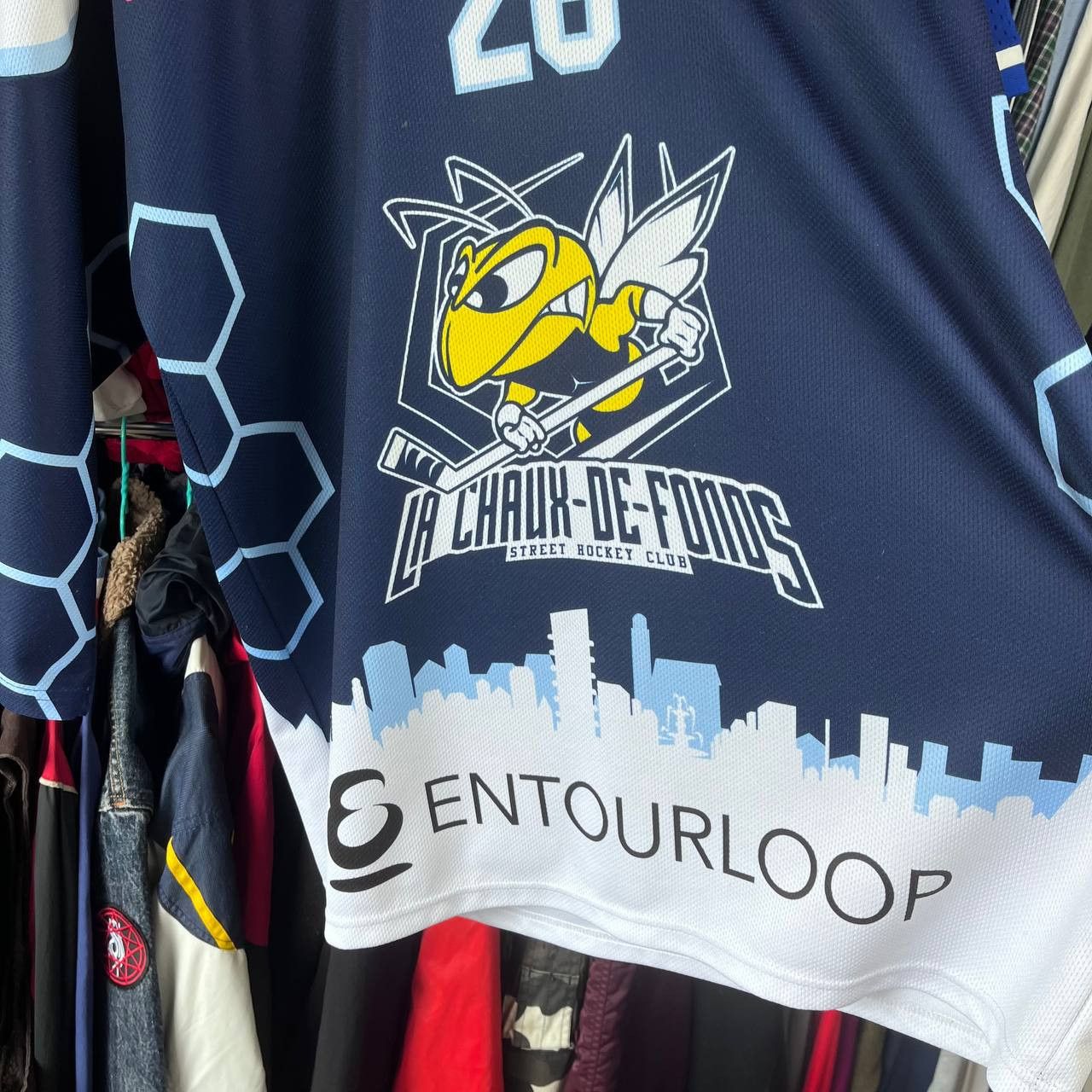 Other SHC La Chaux-de-Fonds Hockey Jersey #28 Zybach Size US M / EU 48-50 / 2 - 5 Thumbnail