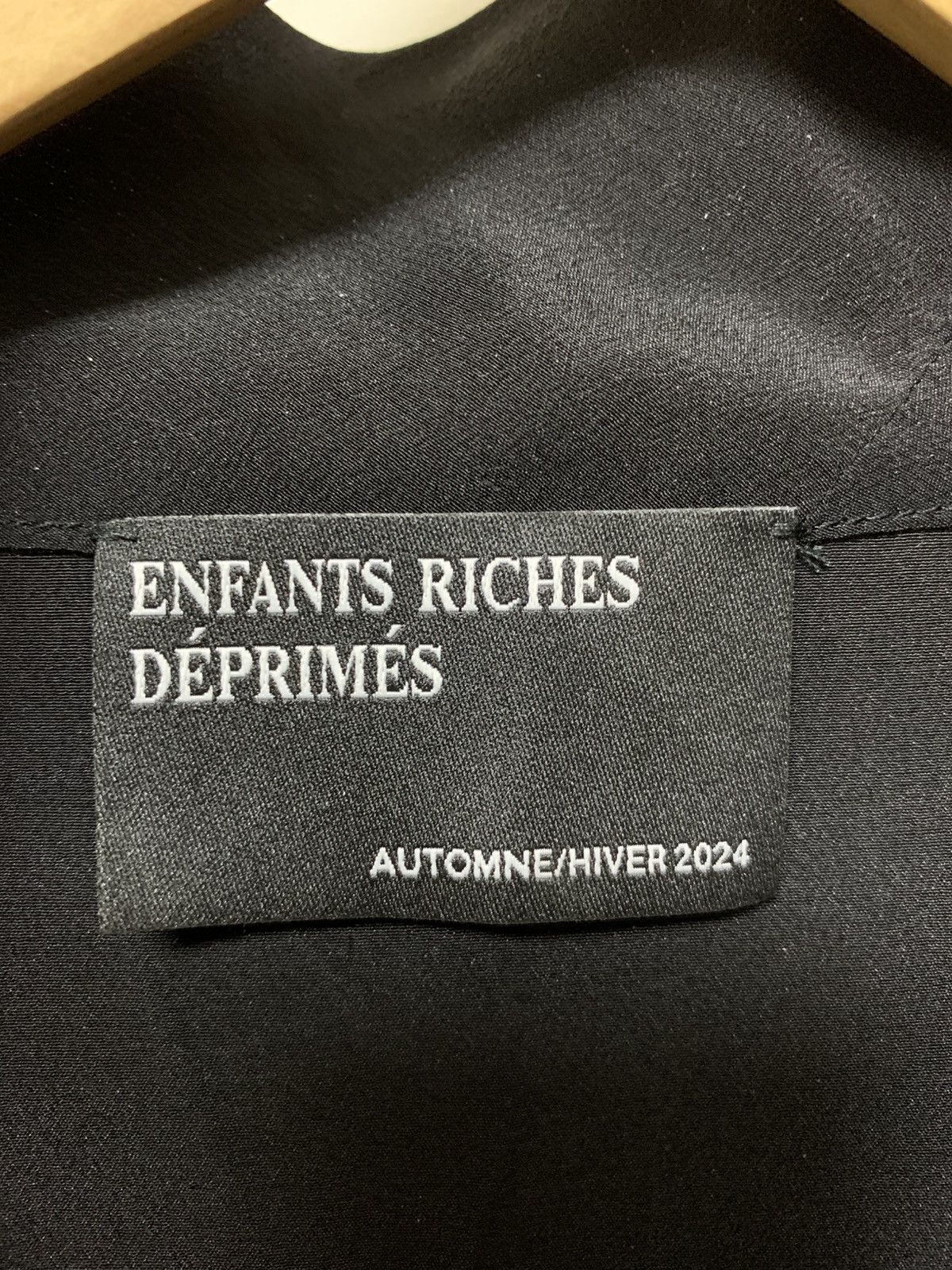 Enfants Riches Deprimes ERD FW24 Black Pussy Bow Shirt Silk XL Size US XL / EU 56 / 4 - 5 Thumbnail