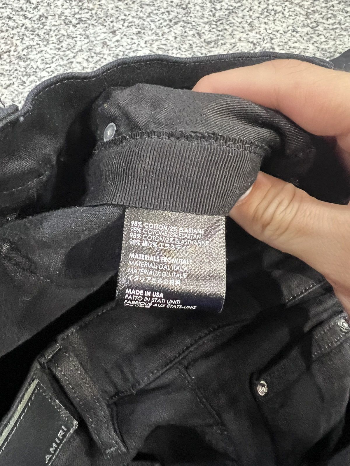 Amiri Amiri Jean Thrasher Black Size US 33 - 6 Thumbnail