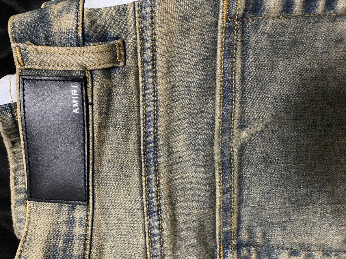 Amiri Amiri Indigo Broken Track Jean Size US 34 / EU 50 - 2 Thumbnail