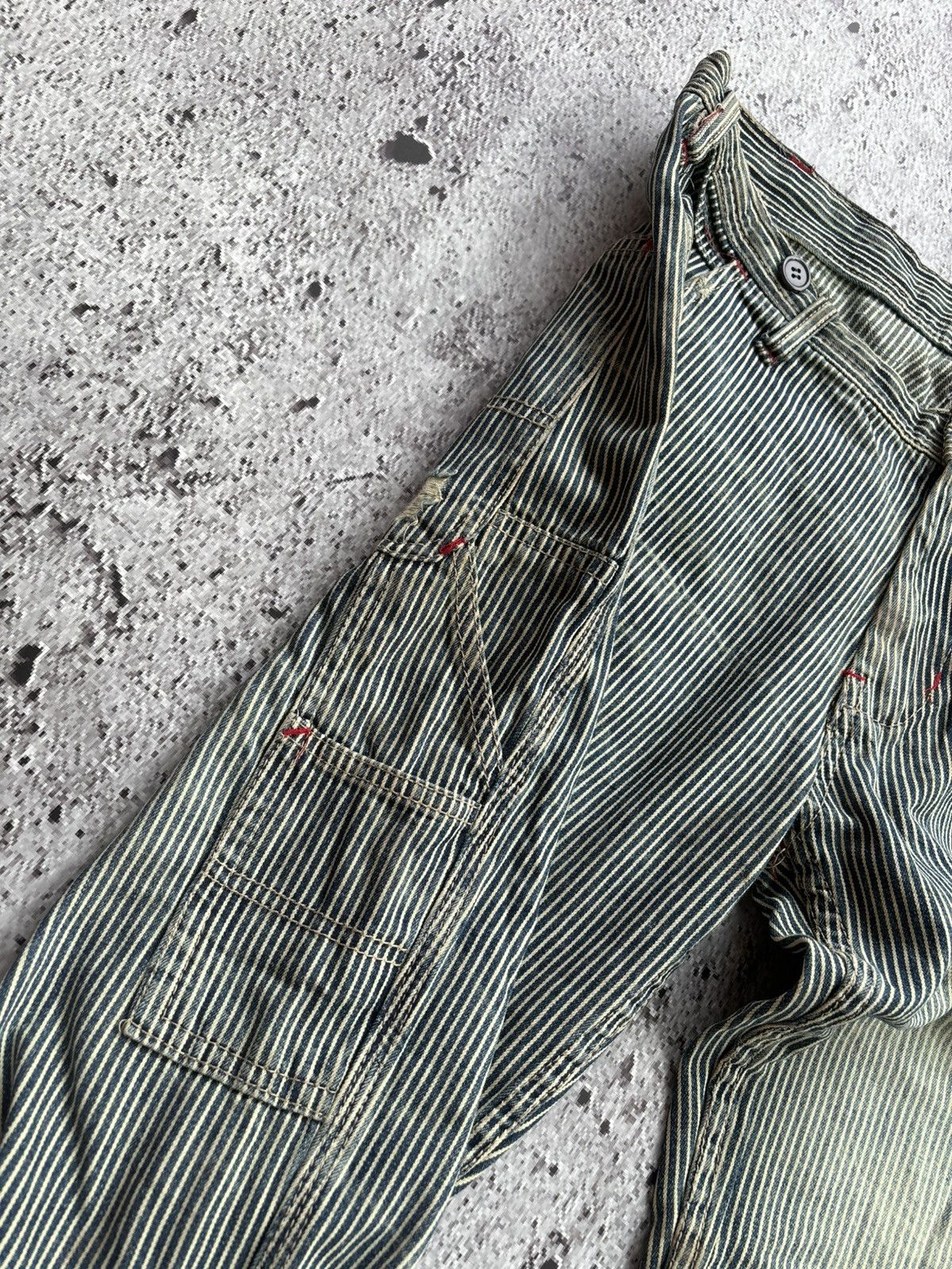 Hysteric Glamour 2000's Carpenter stripe Bootcut style Pants Size US 32 / EU 48 - 7 Thumbnail