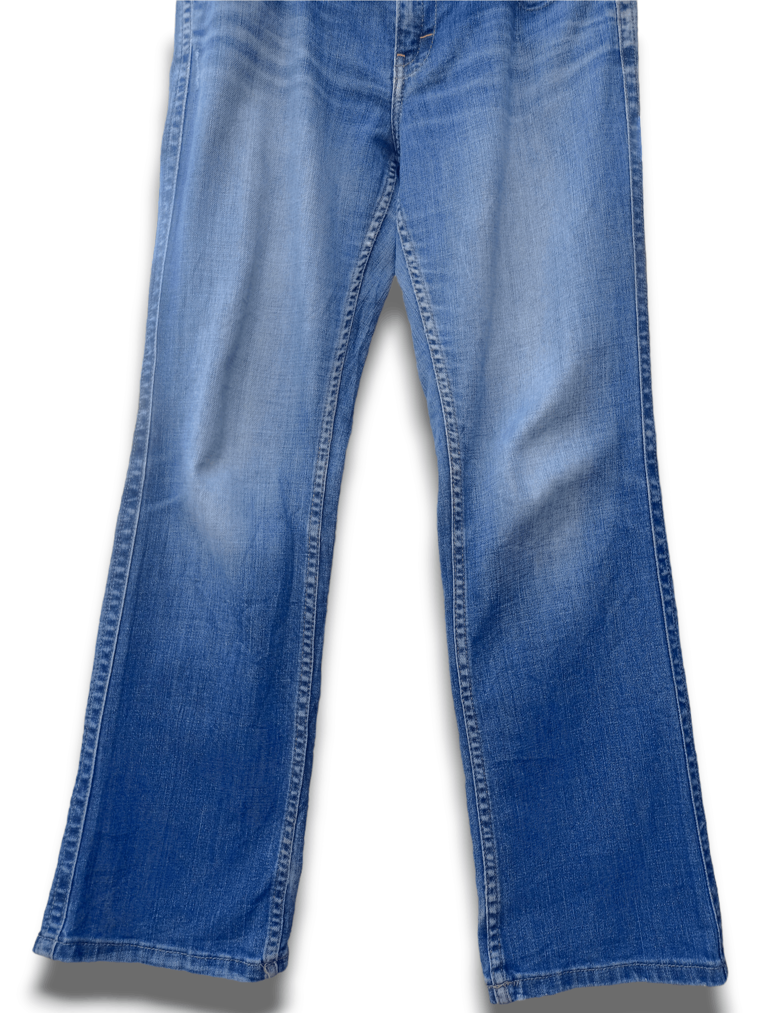 Calvin Klein Vintage Calvin Klein Blue Wah Distressed Flare Jeans 32x30 Size US 32 / EU 48 - 5 Thumbnail