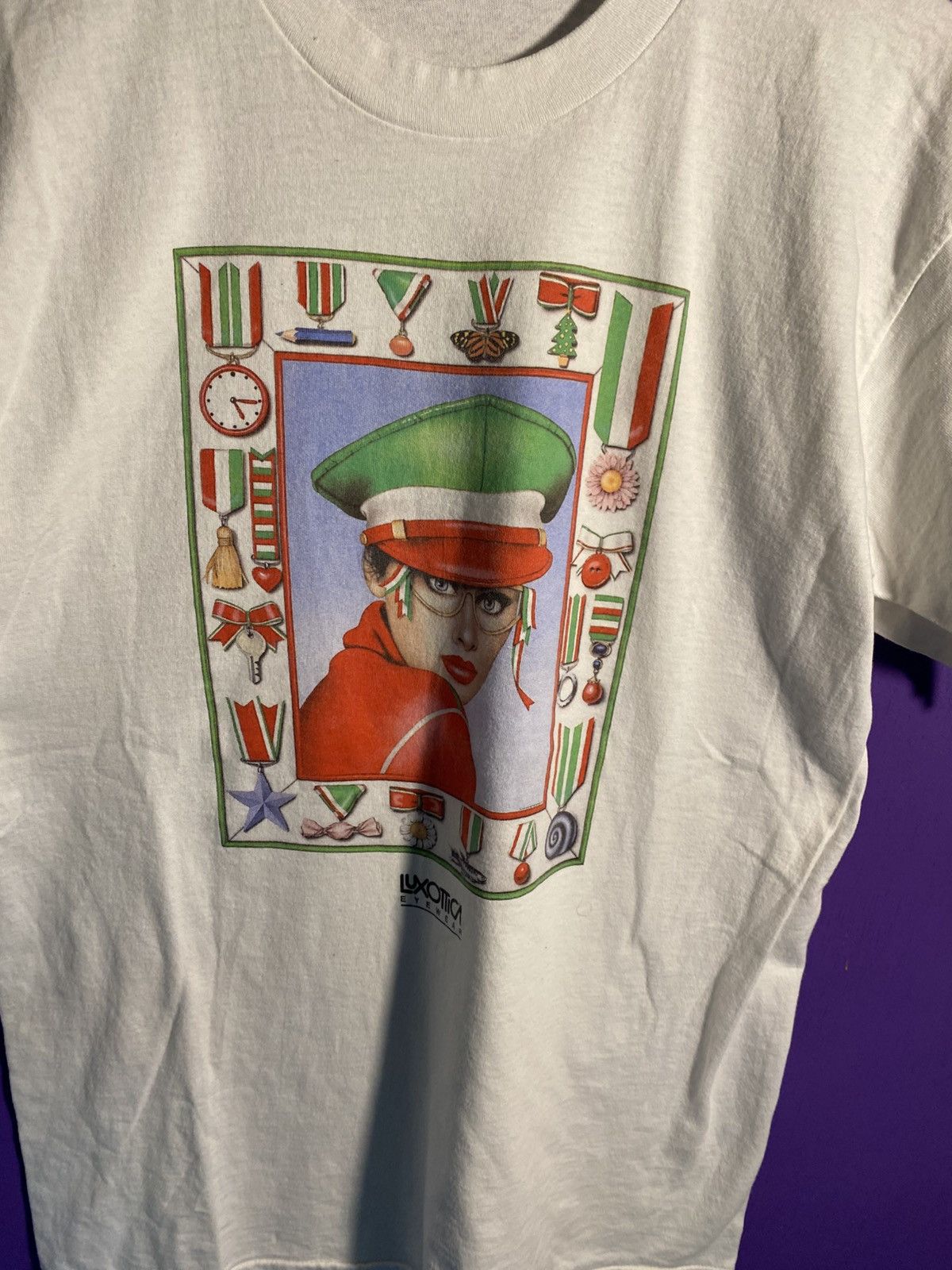 Other Vintage 90s Luxottica eyewear art tee Size US L / EU 52-54 / 3 - 3 Thumbnail