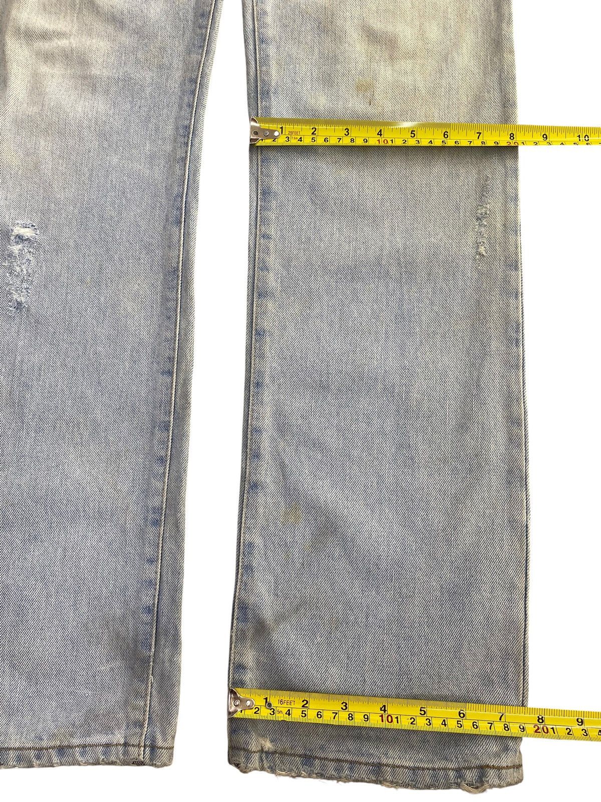 Armani Armani Acid Light Wash Ripped Style Straight Jeans Size US 30 / EU 46 - 8 Thumbnail