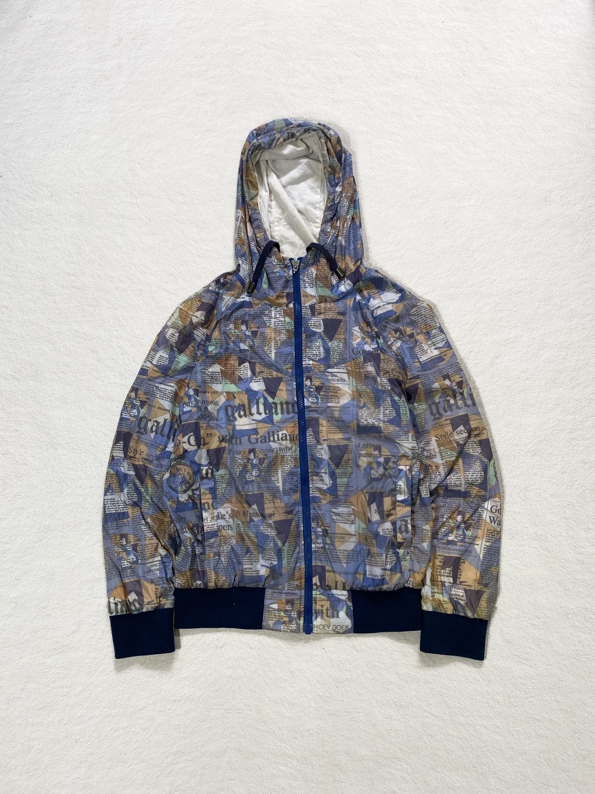 John Galliano RARE❤️‍🔥 John Galliano Lettering Print Hooded Jacket Size US M / EU 48-50 / 2 - 1 Thumbnail