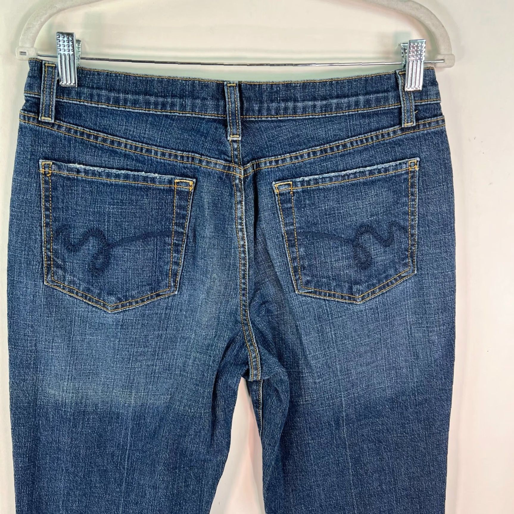Mossimo VINTAGE Mossimo Women's Jeans Bootcut High Rise Size 10 32x33 Blue Denim Cotton Spandex Size 32" / US 10 / IT 46 - 6 Thumbnail