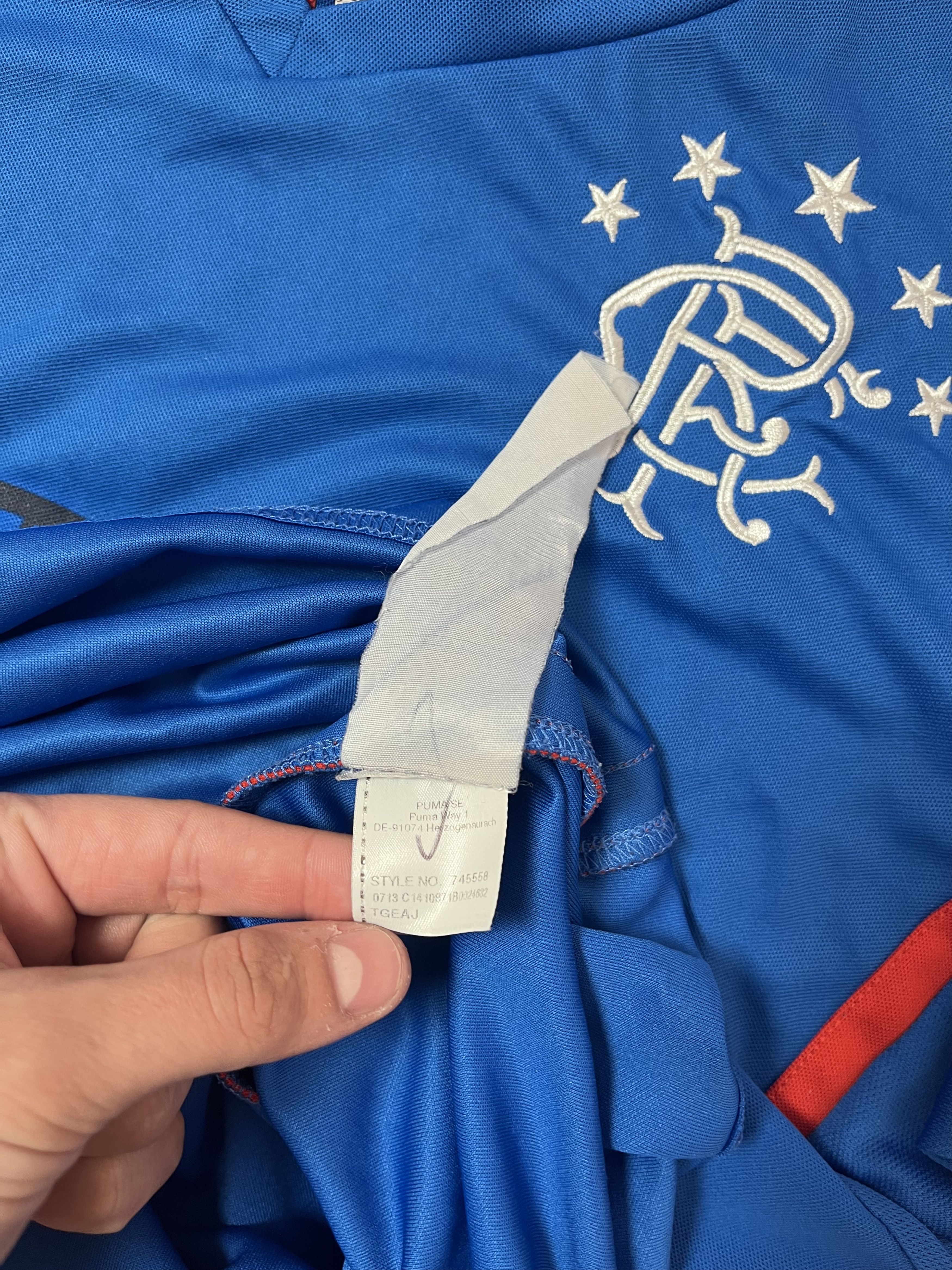 Puma Men’s soccer jersey Puma FC Glasgow Rangers size L Size US L / EU 52-54 / 3 - 10 Thumbnail